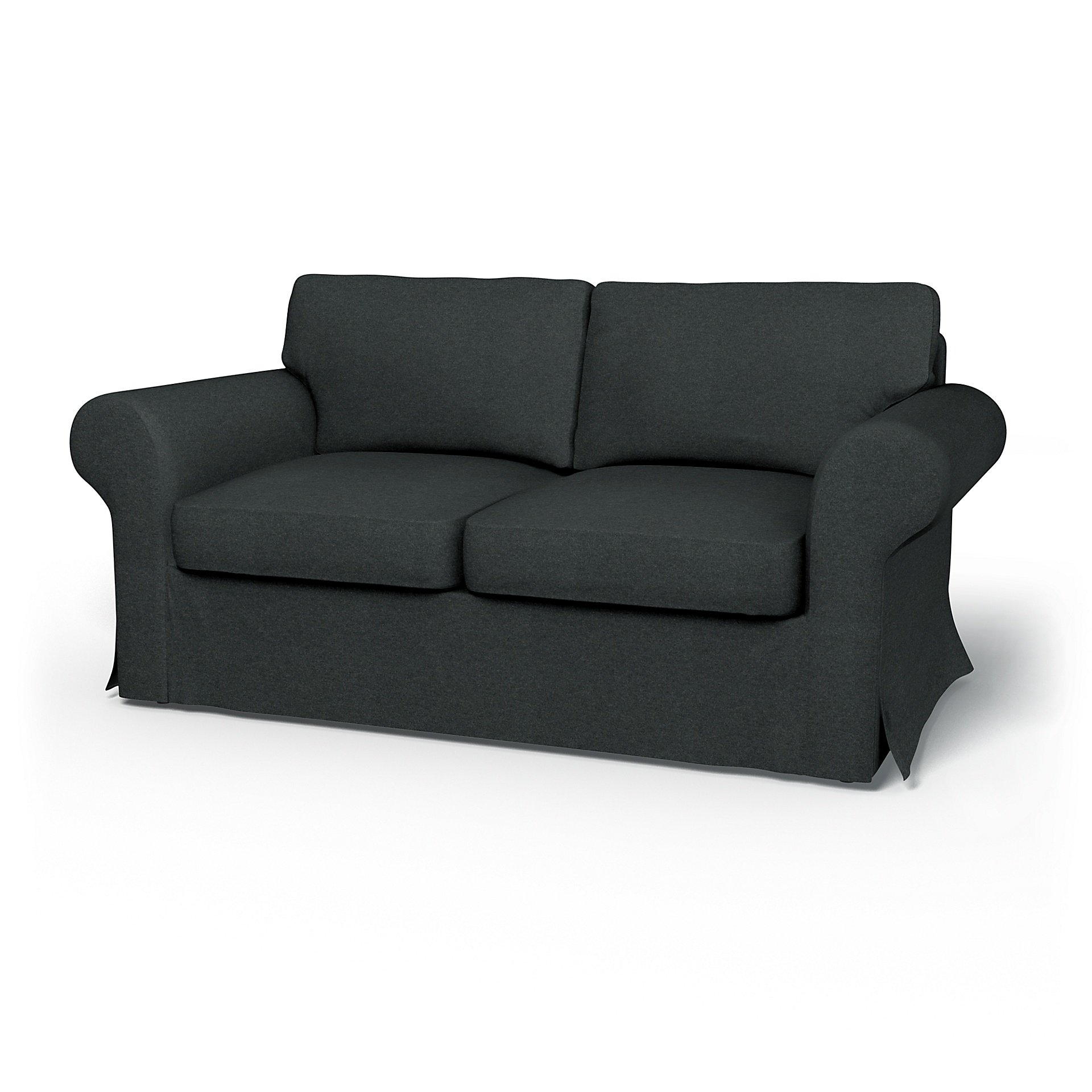 IKEA - Ektorp 2 Seater Sofa Bed Cover, Stone, Wool - Bemz