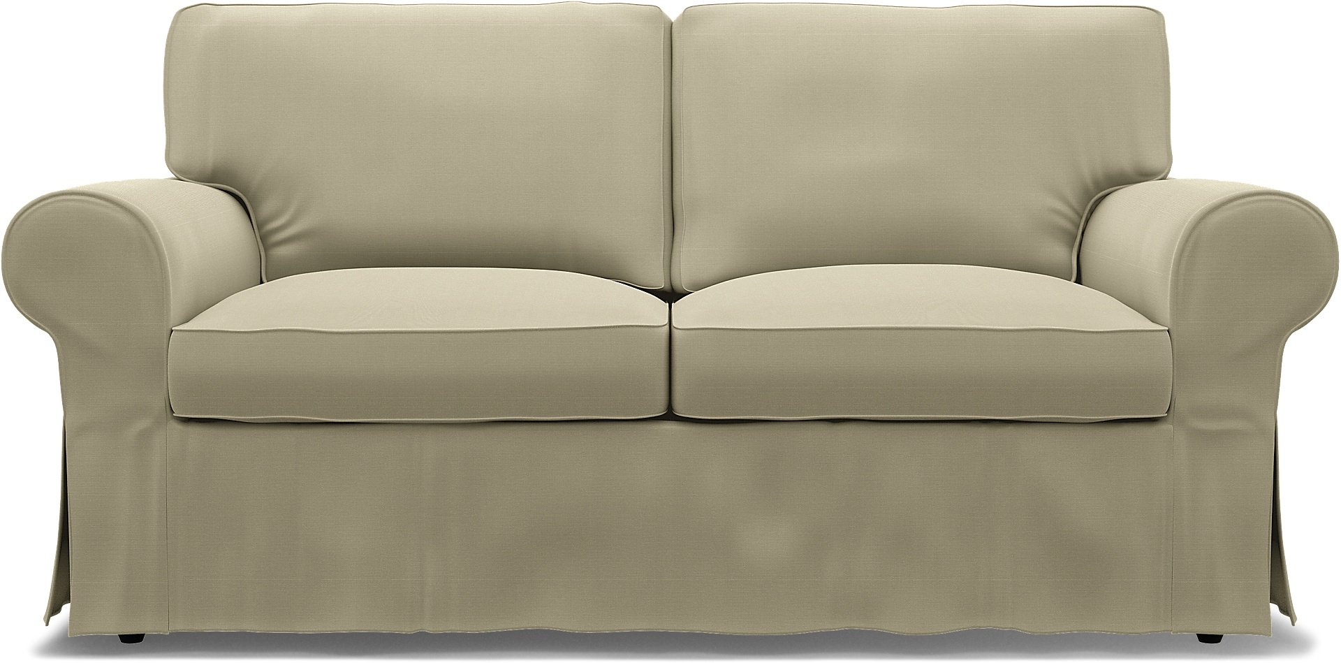 IKEA - Ektorp 2 Seater Sofa Bed Cover, Sand Beige, Cotton - Bemz