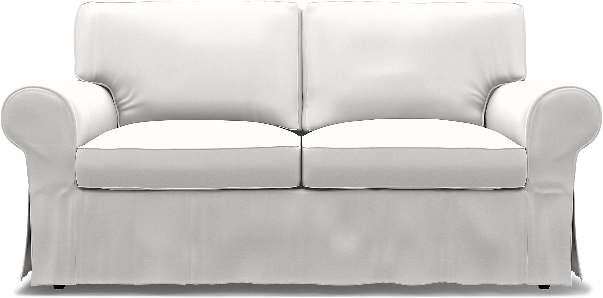 IKEA - Ektorp 2 Seater Sofa Bed Cover, Absolute White, Cotton - Bemz