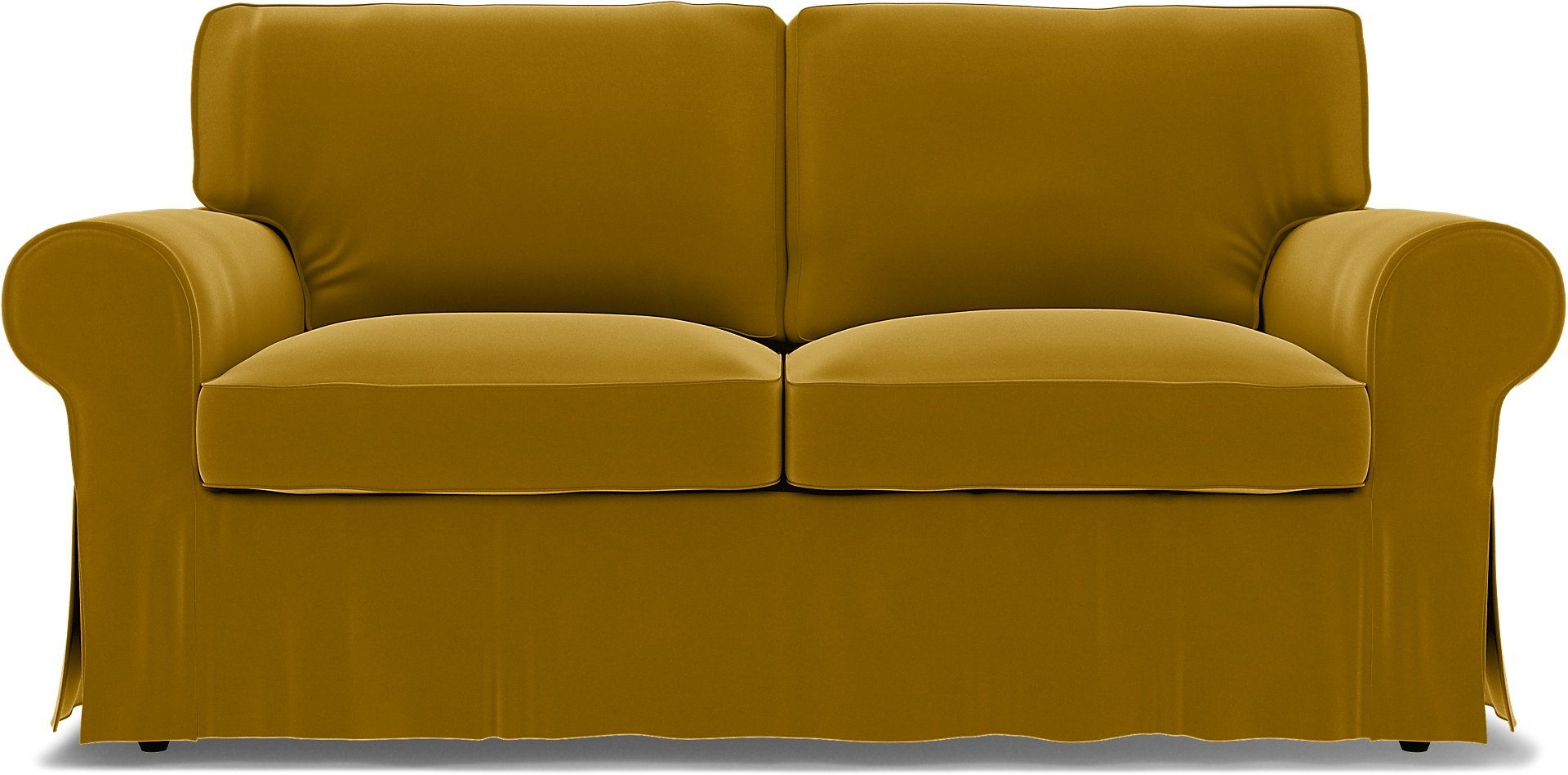 IKEA - Ektorp 2 Seater Sofa Bed Cover, Dijon, Velvet - Bemz