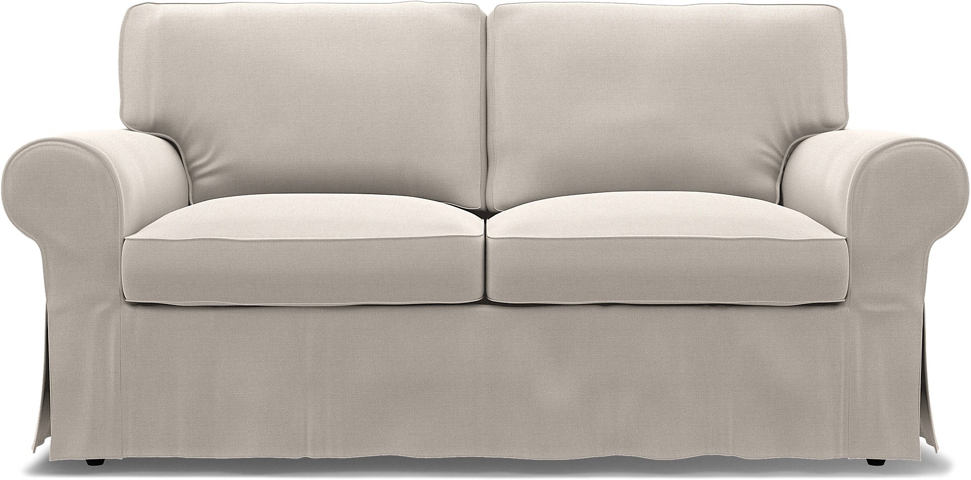 IKEA - Ektorp 2 Seater Sofa Bed Cover, Chalk, Linen - Bemz