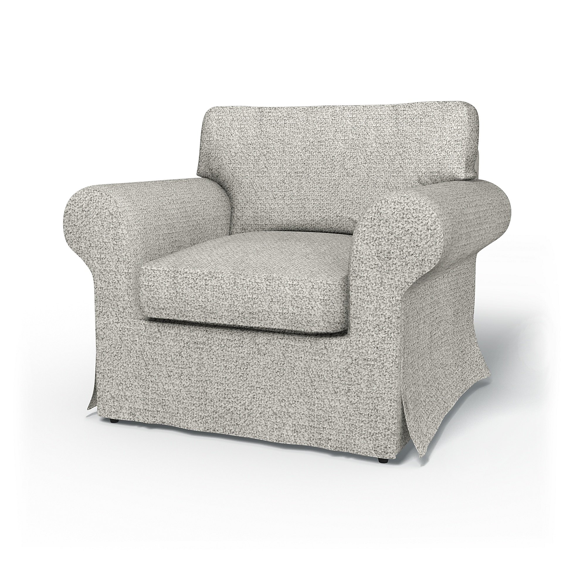 IKEA - Ektorp Armchair Cover, Driftwood, Boucle & Texture - Bemz