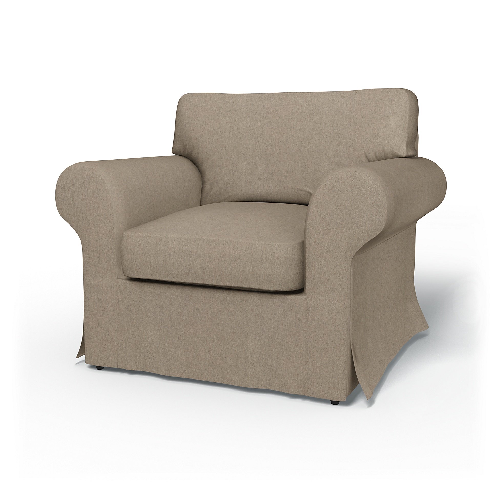 IKEA - Ektorp Armchair Cover, Birch, Wool - Bemz