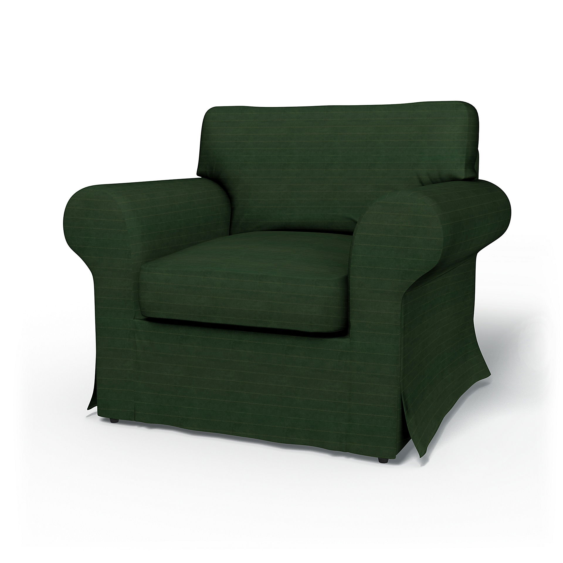 Bemz IKEA - Hoes voor fauteuil Ektorp, Deep Green, DE NATURES’ PALETTE COLLECTION VAN 