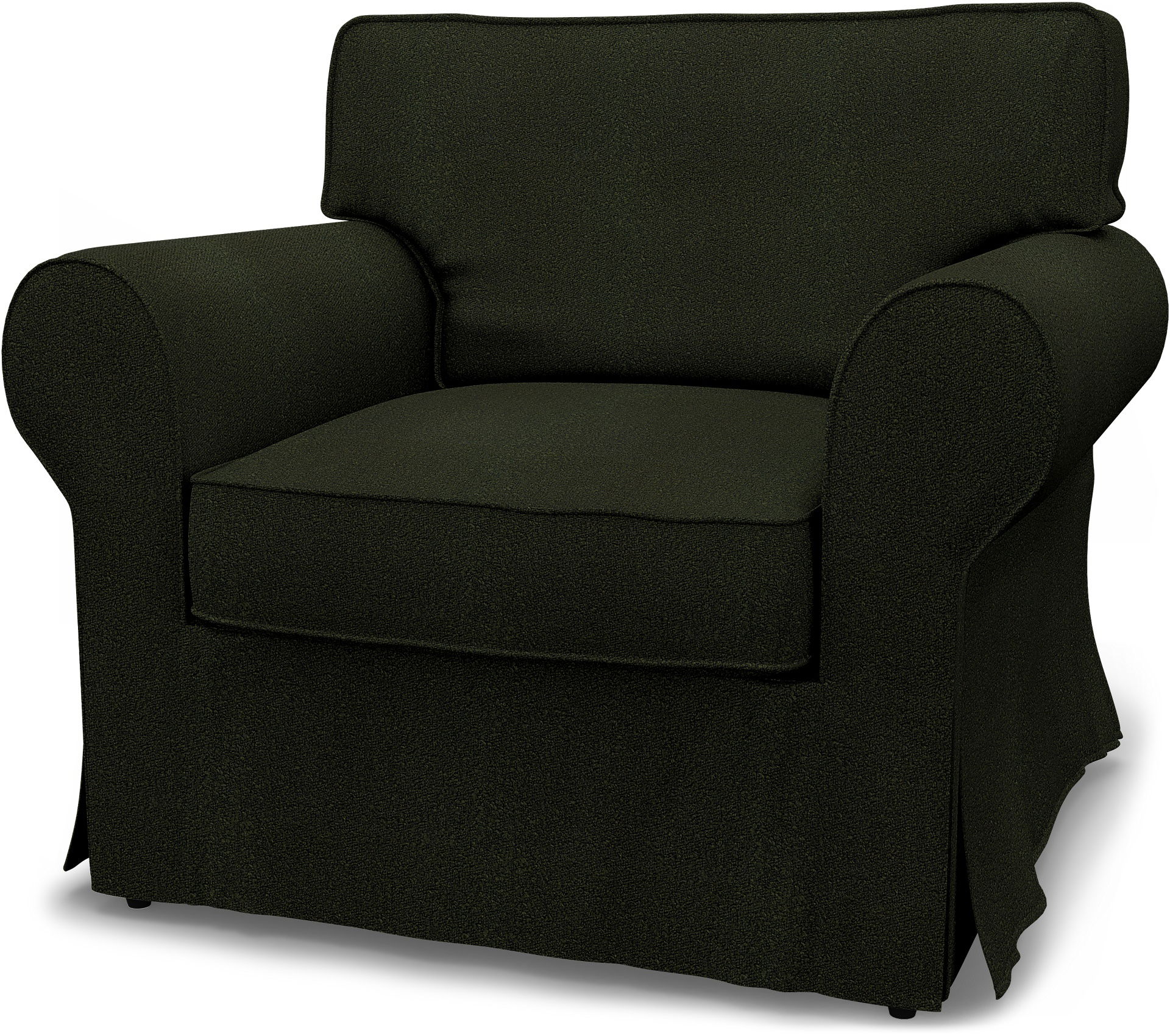 Bemz IKEA - Hoes voor fauteuil Ektorp, Dark Moss Green, DE NATURES’ PALETTE COLLECTION VAN 