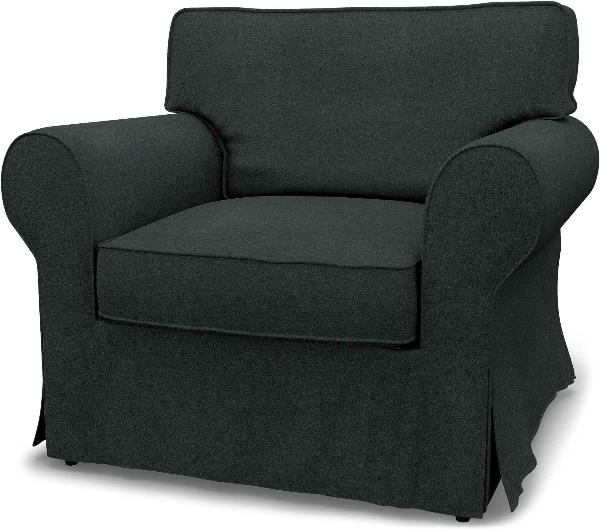 IKEA - Ektorp Armchair Cover, Stone, Wool - Bemz