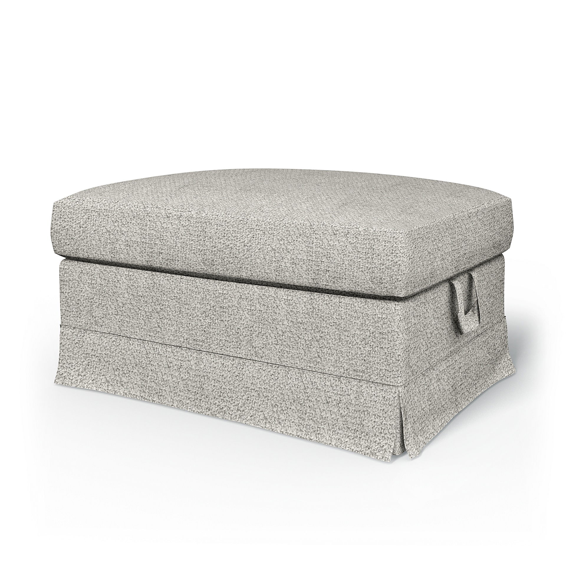 IKEA - Överdrag till Ektorp fotpall, Driftwood, BOUCLÉ & TEXTUR - Bemz