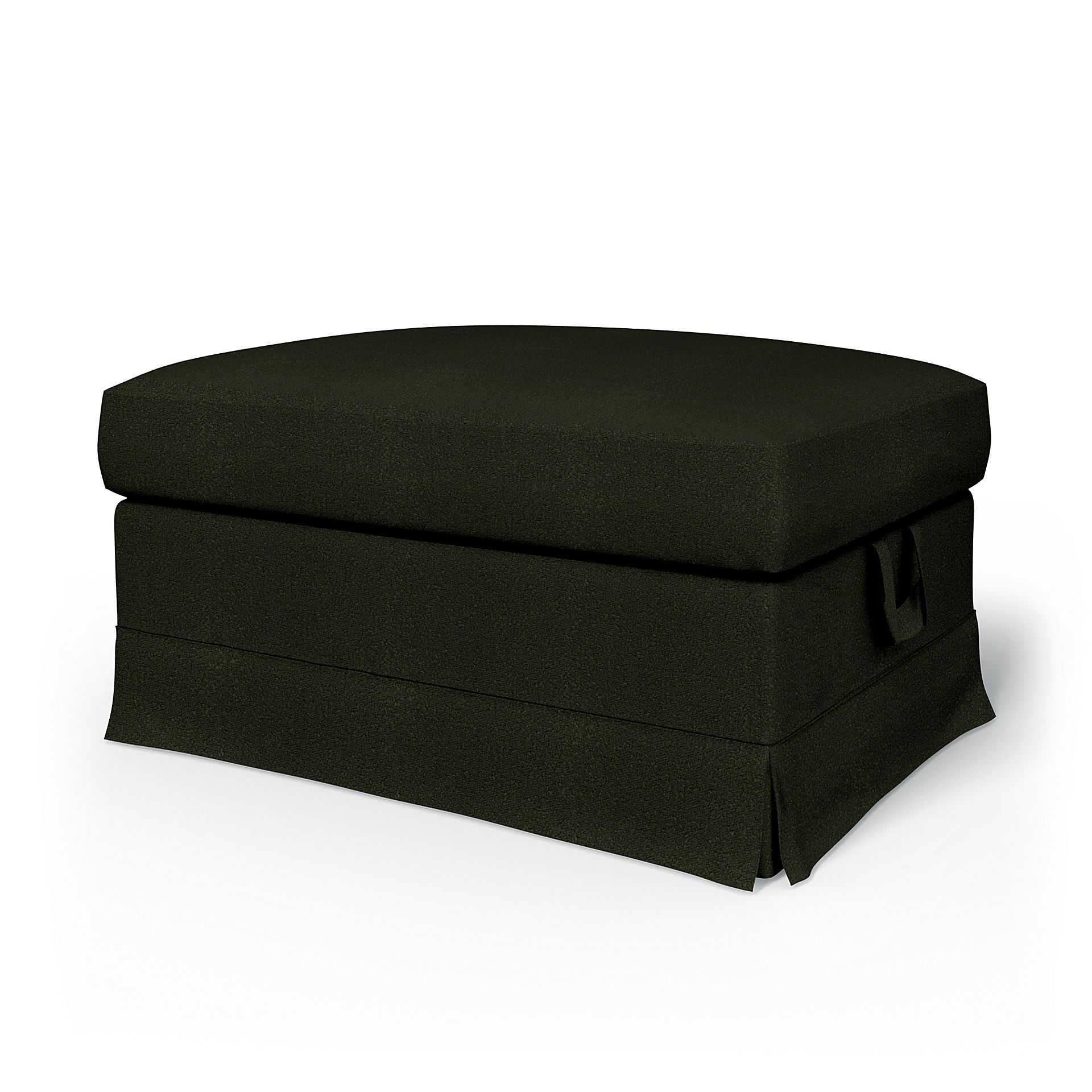 Bemz IKEA - Hoes voor voetenbank Ektorp, Dark Moss Green, DE NATURES’ PALETTE COLLECTION VAN 