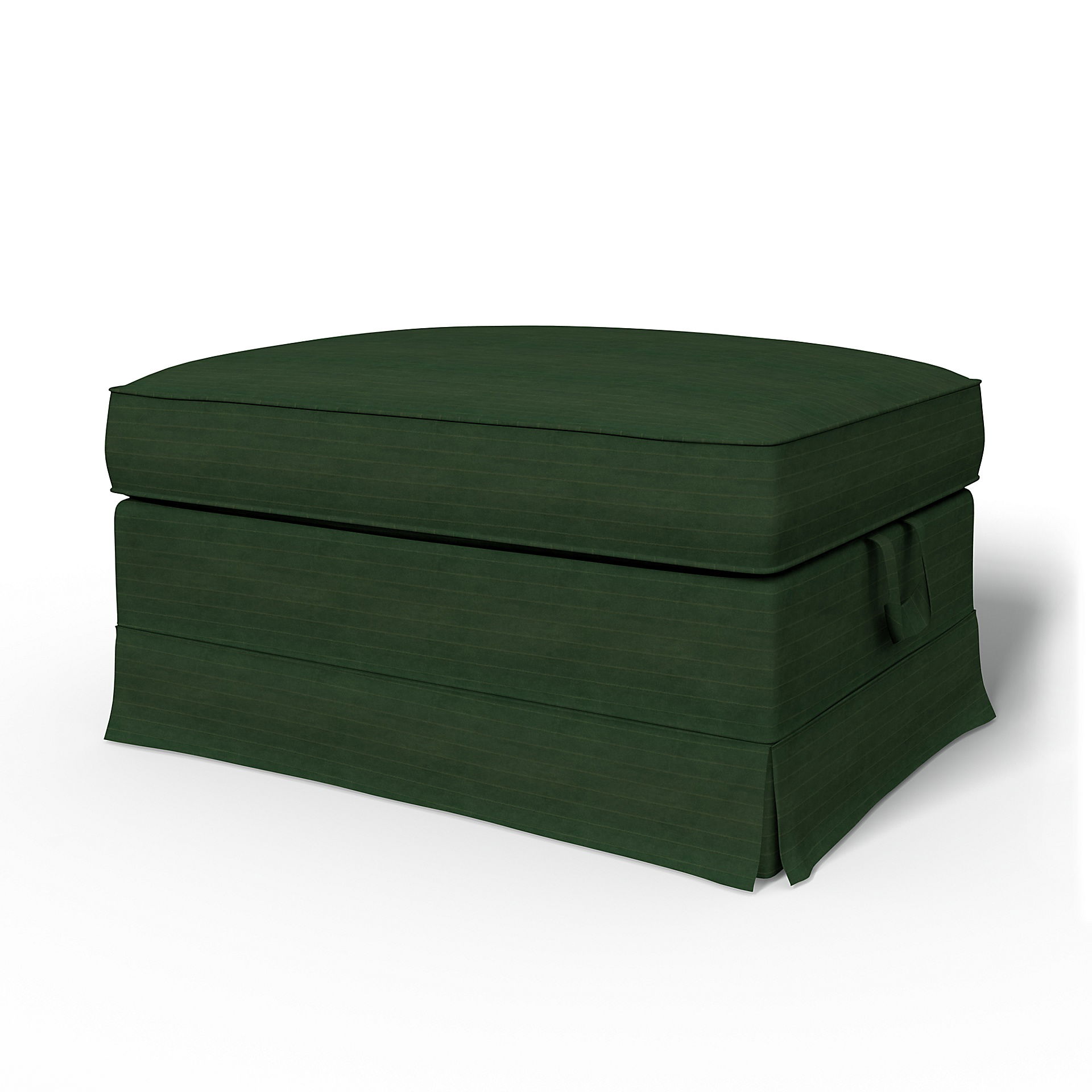 Bemz IKEA - Hoes voor voetenbank Ektorp, Deep Green, DE NATURES’ PALETTE COLLECTION VAN 