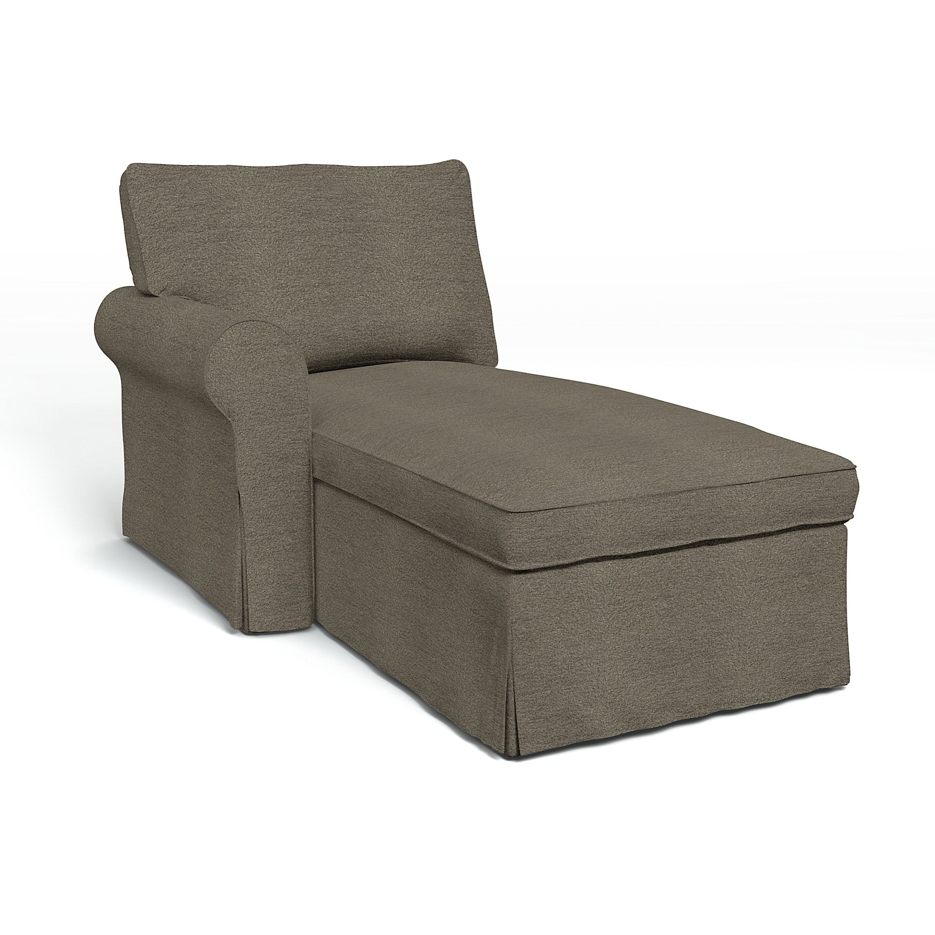 Bemz IKEA - Hoes voor chaise longue Ektorp met armleuning links, Sand Beige, DE NATURES’ PALETTE COLLECTION VAN 