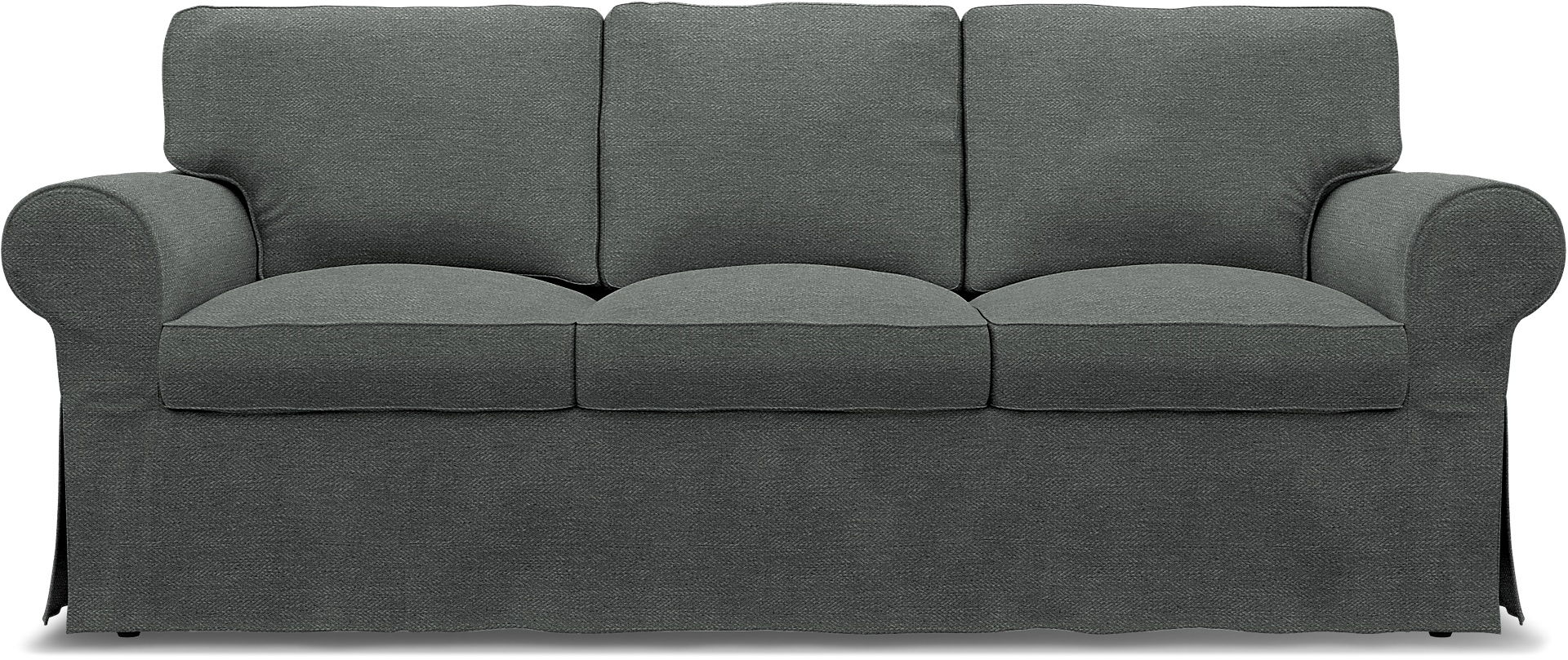IKEA - Ektorp 3 Seater Sofa Bed Cover, Laurel, Bouclé & Texture - Bemz