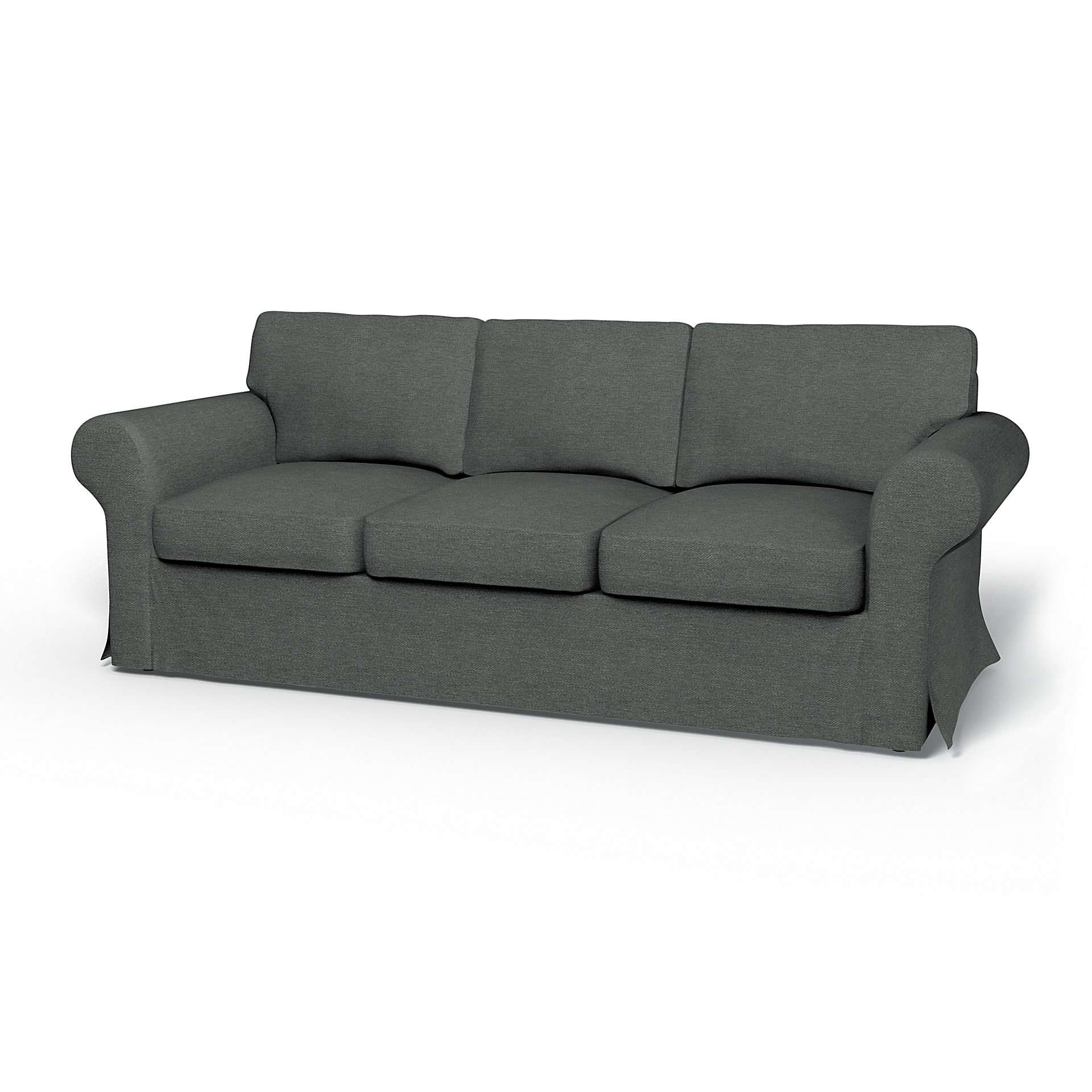 IKEA - Ektorp 3 Seater Sofa Bed Cover, Laurel, Boucle & Texture - Bemz