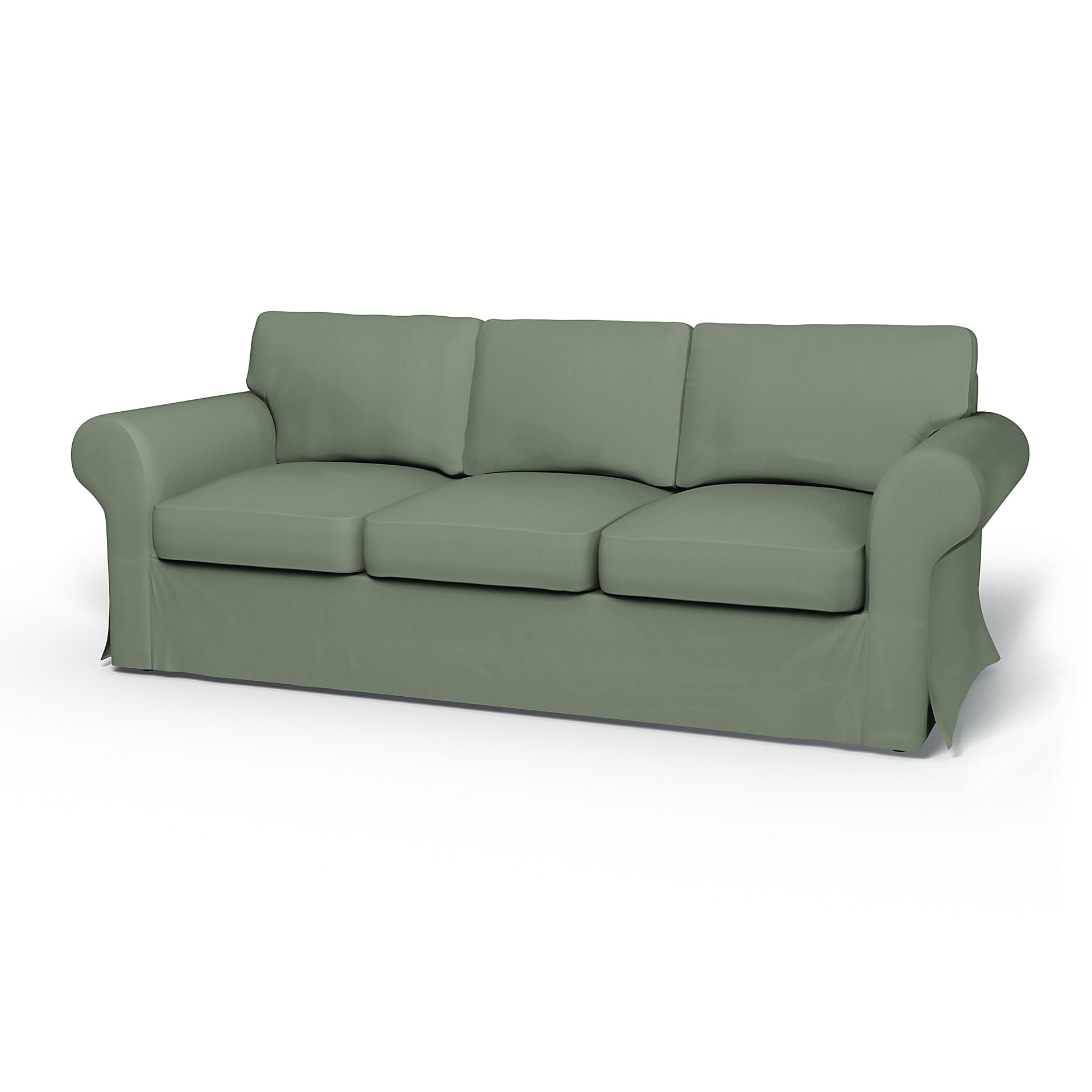 IKEA - Ektorp 3 Seater Sofa Bed Cover, Seagrass, Cotton - Bemz