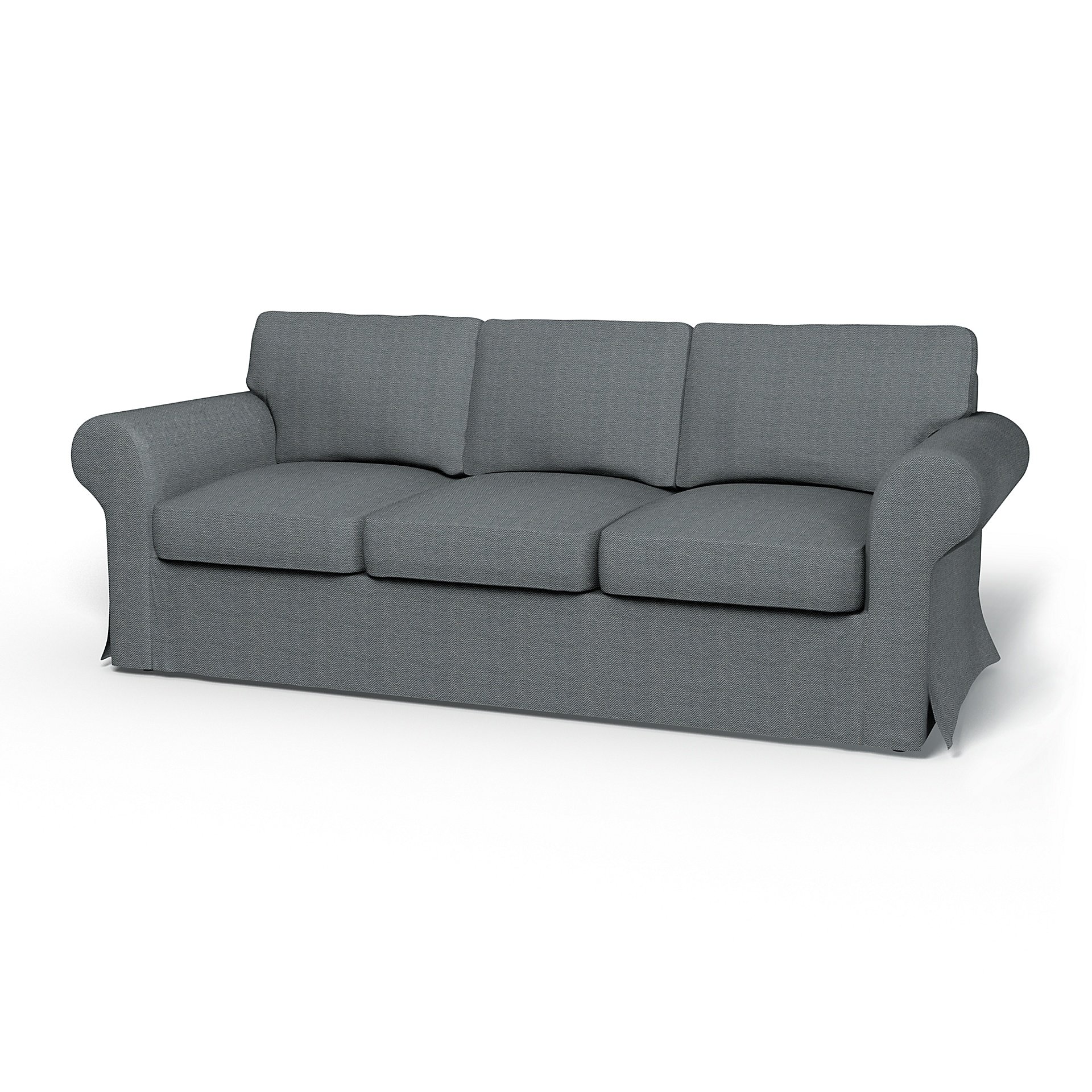 IKEA - Ektorp 3 Seater Sofa Bed Cover, Denim, Cotton - Bemz