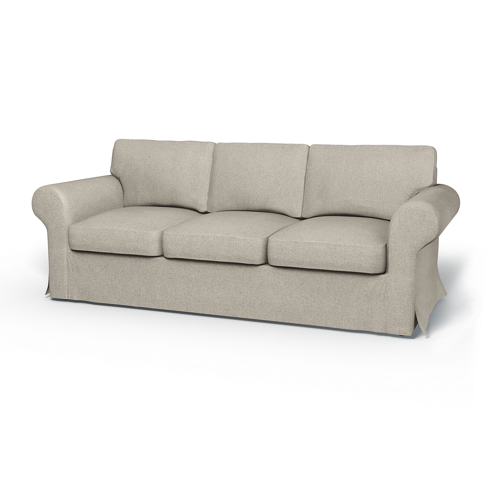 IKEA - Housse de convertible 3 places Ektorp, Silver Grey, Conscious - Bemz