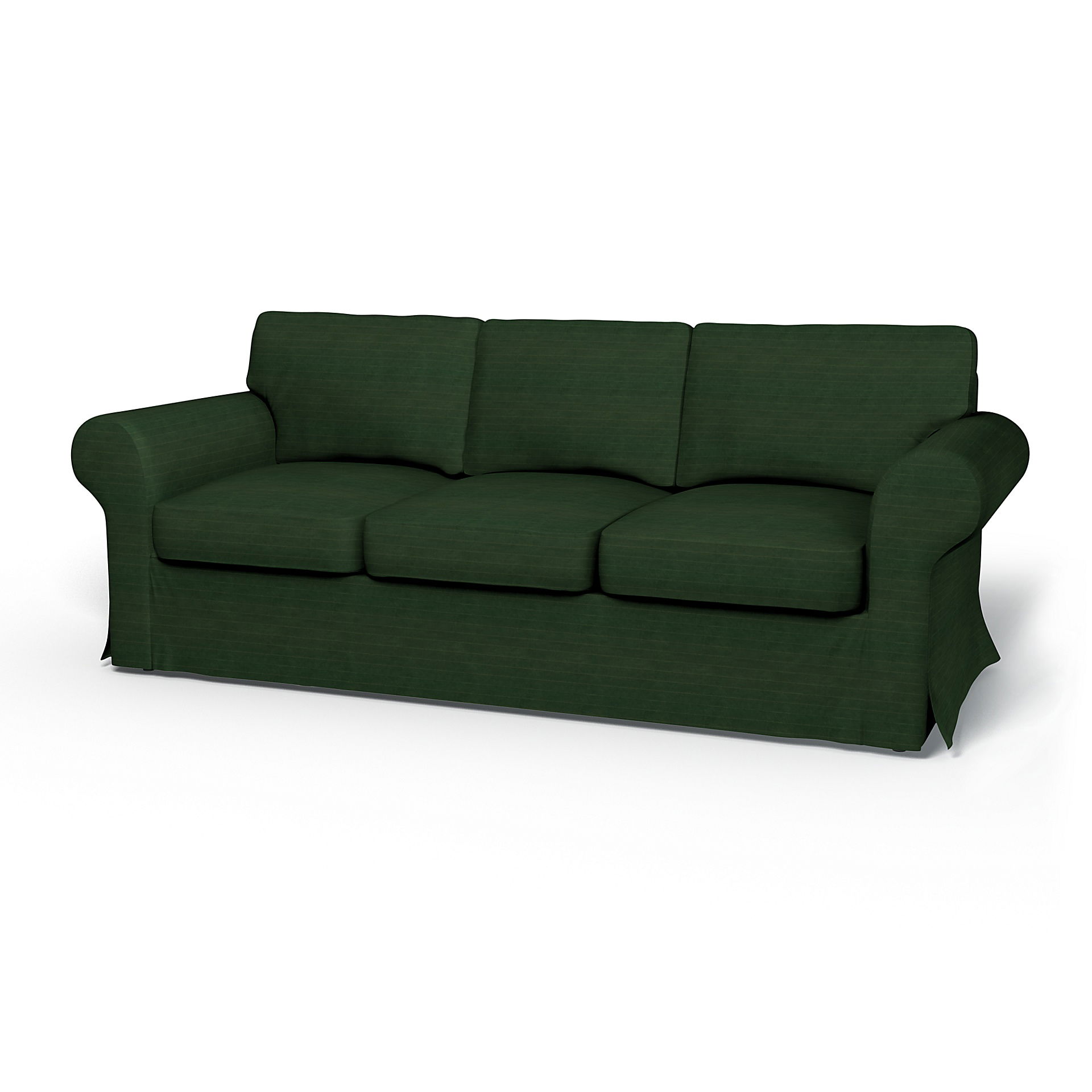 Bemz IKEA - Hoes voor 3-zitsslaapbank Ektorp, Deep Green, DE NATURES’ PALETTE COLLECTION VAN 