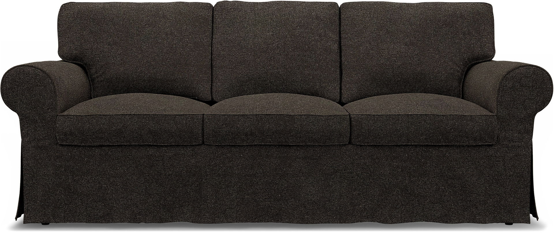 IKEA - Housse de convertible 3 places Ektorp, Graphite Grey, Conscious - Bemz