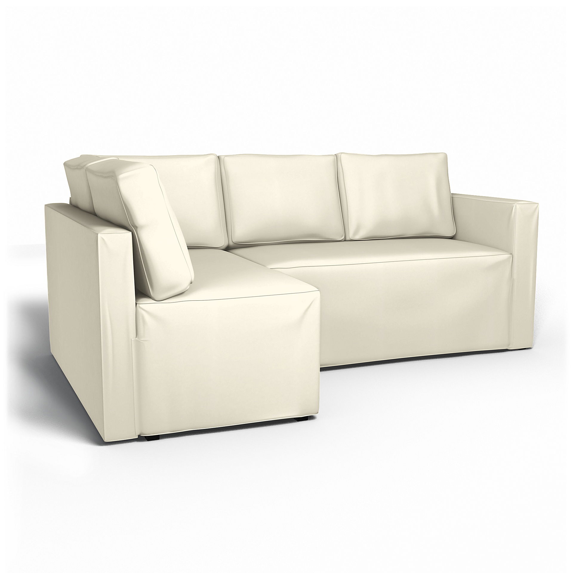 IKEA - Fågelbo Sofa Bed with Left Chaise Cover, Tofu, Cotton - Bemz