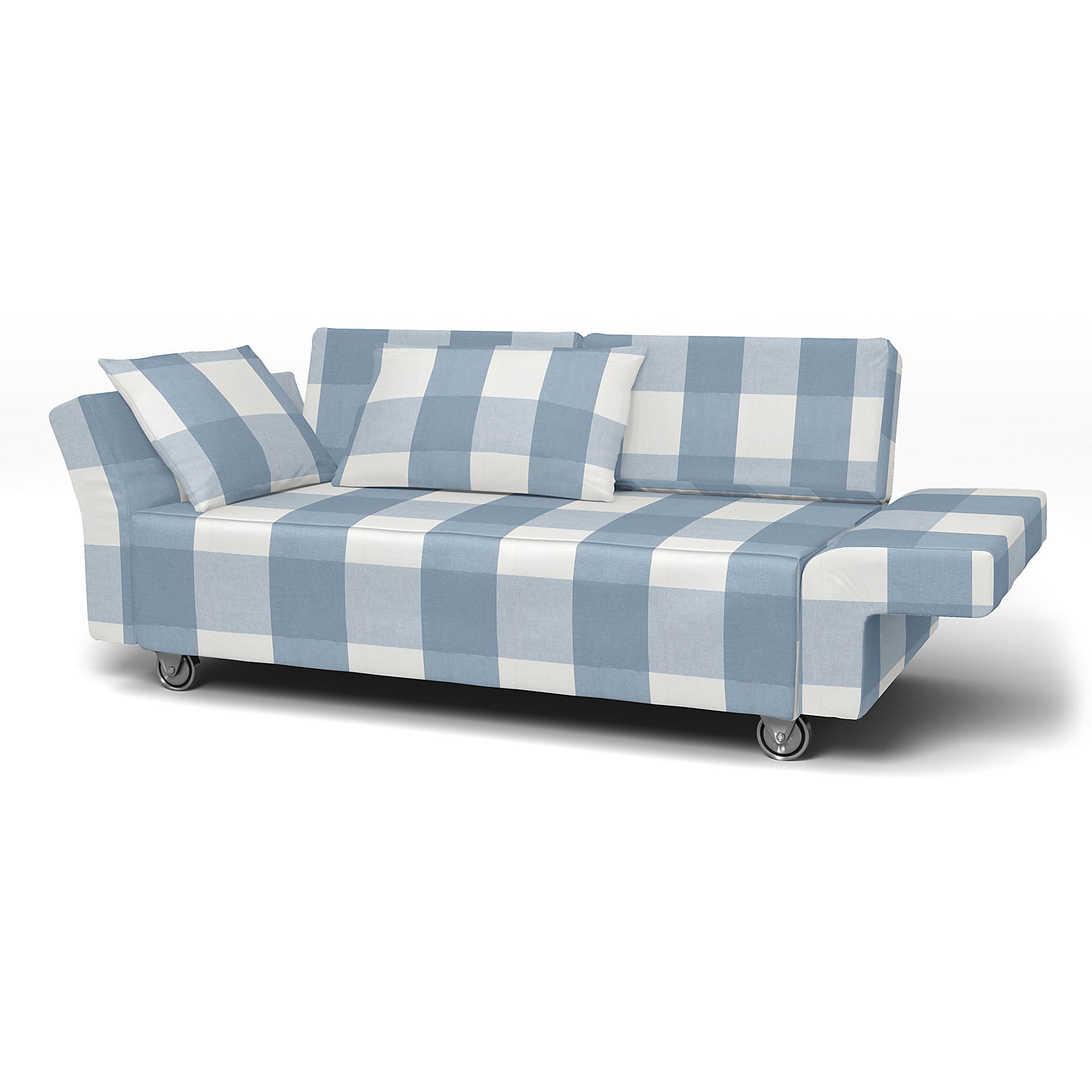 IKEA - Överdrag till Falsterbo 2-sitssoffa, Sky Blue, Linne - Bemz