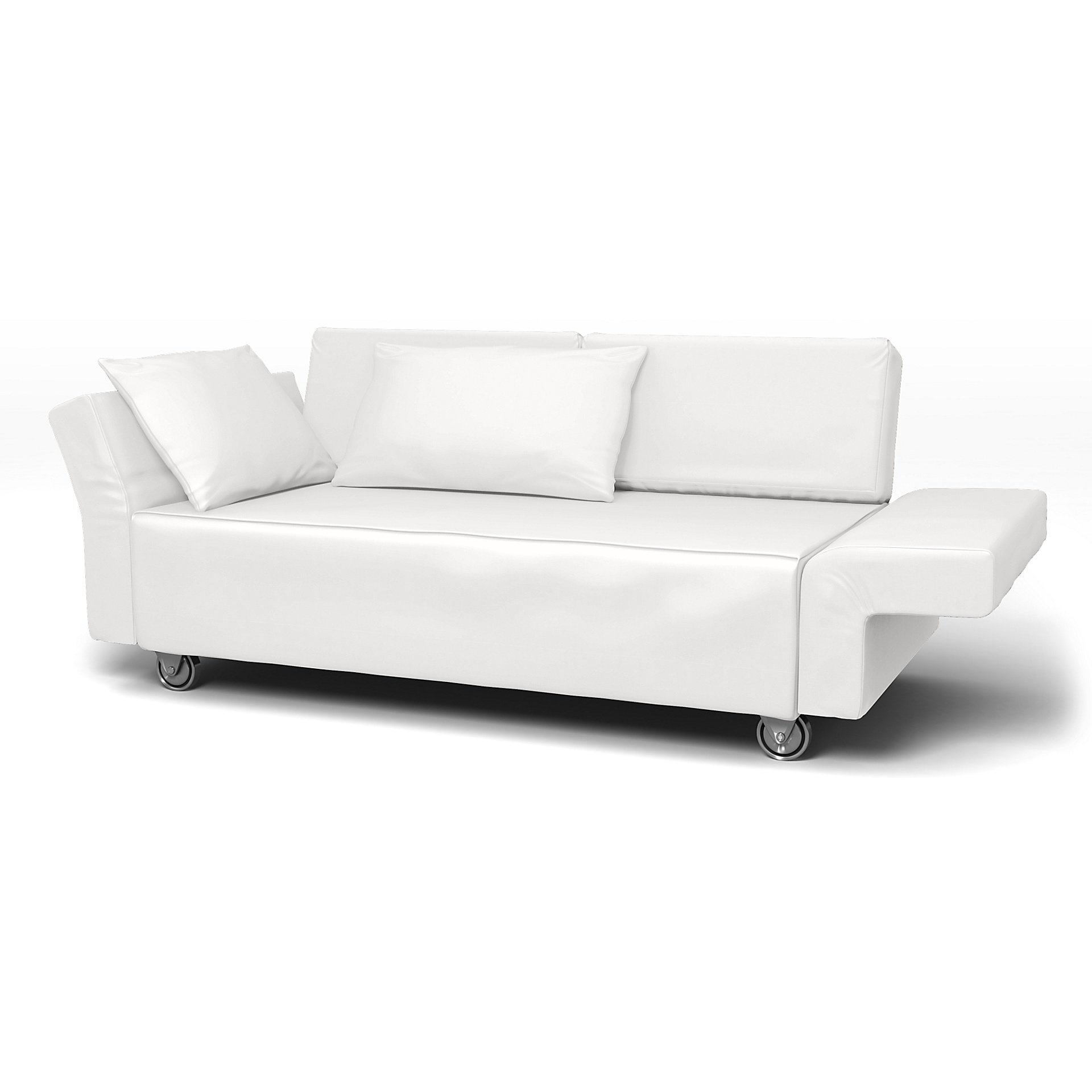 IKEA - Falsterbo 2 Seater Sofa Cover, Absolute White, Cotton - Bemz