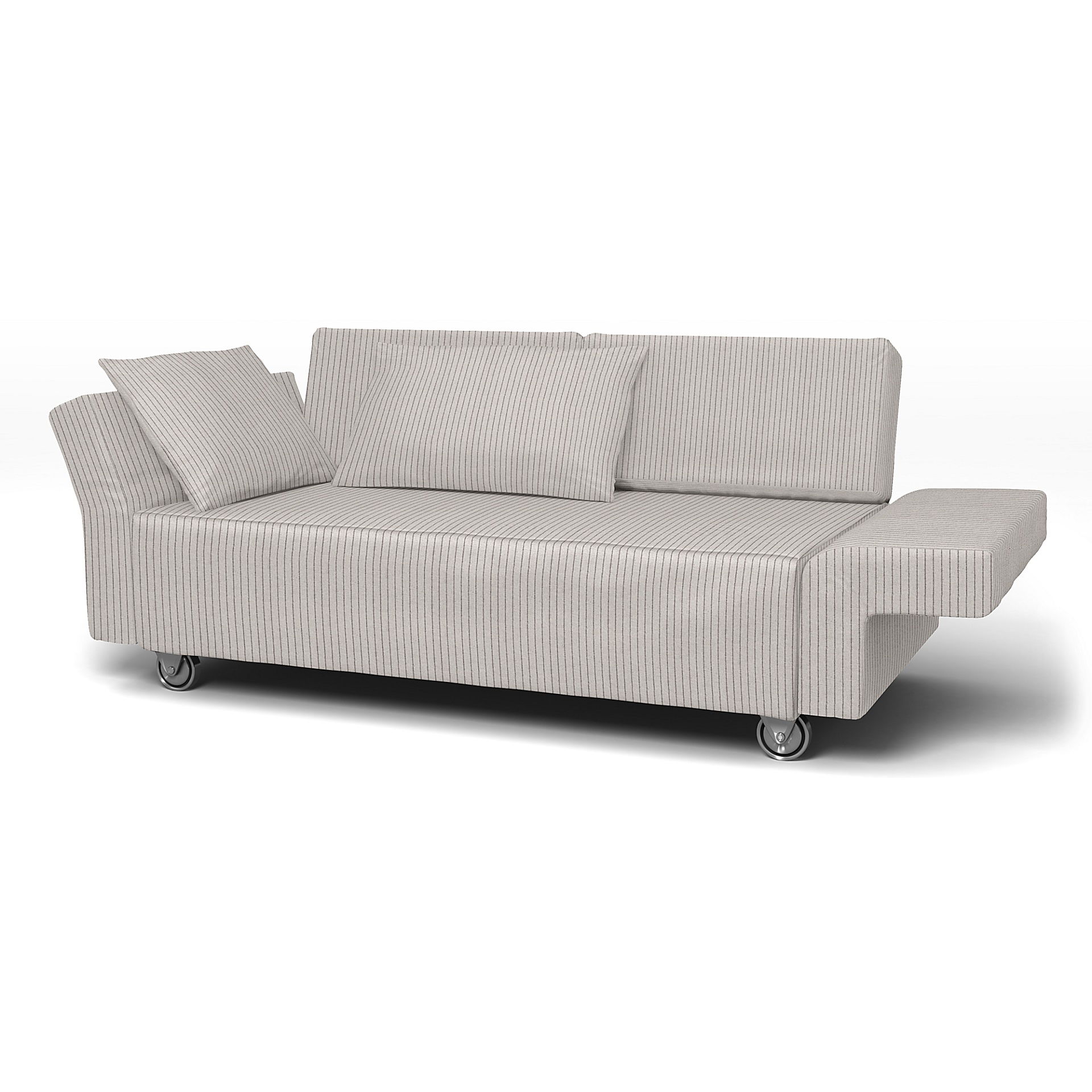 IKEA - Överdrag till Falsterbo 2-sitssoffa, Silver Grey, Bomull - Bemz