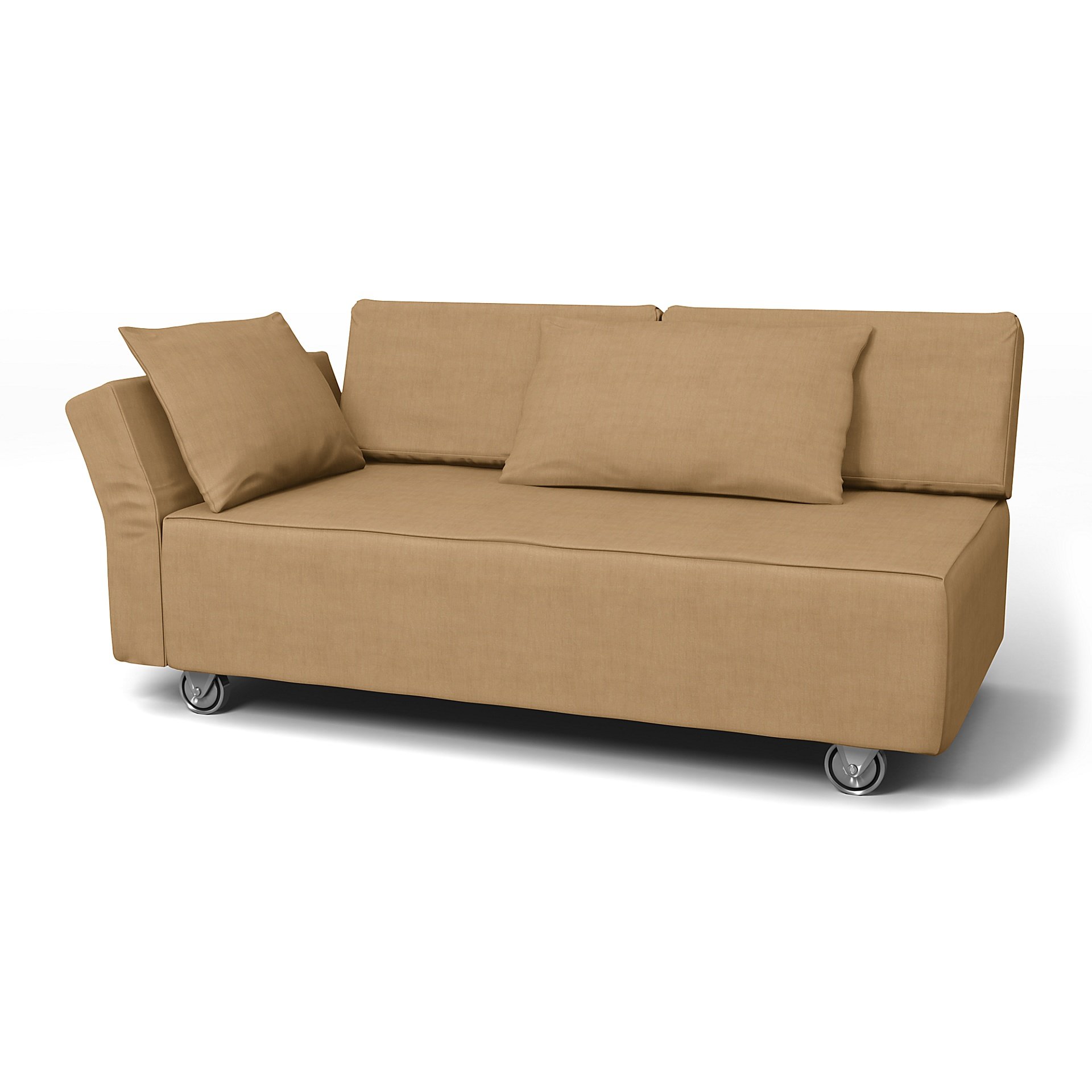 IKEA - Falsterbo 2 Seat Sofa with Left Arm Cover, Hemp, Linen - Bemz