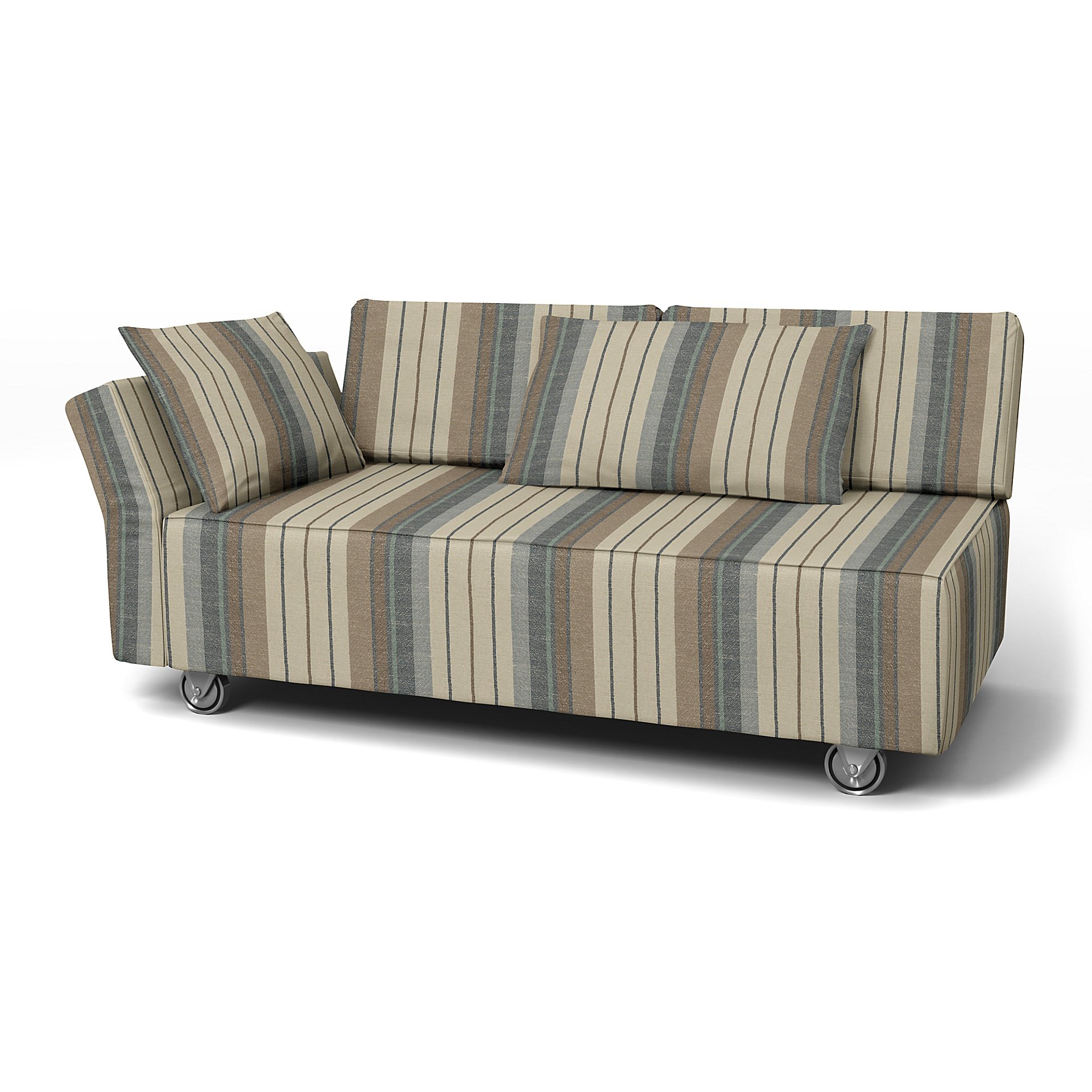 IKEA - Falsterbo 2 Seat Sofa with Left Arm Cover, Soft Oak, Cotton - Bemz