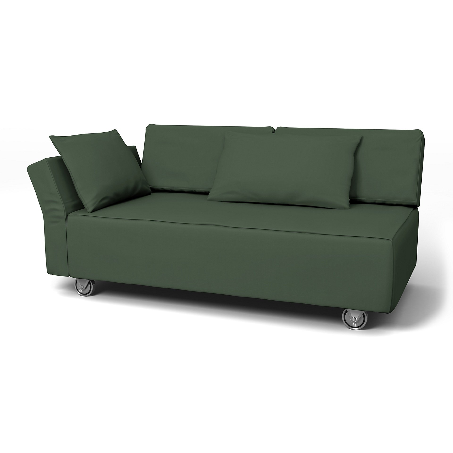 IKEA - Falsterbo 2 Seat Sofa with Left Arm Cover, Thyme, Cotton - Bemz