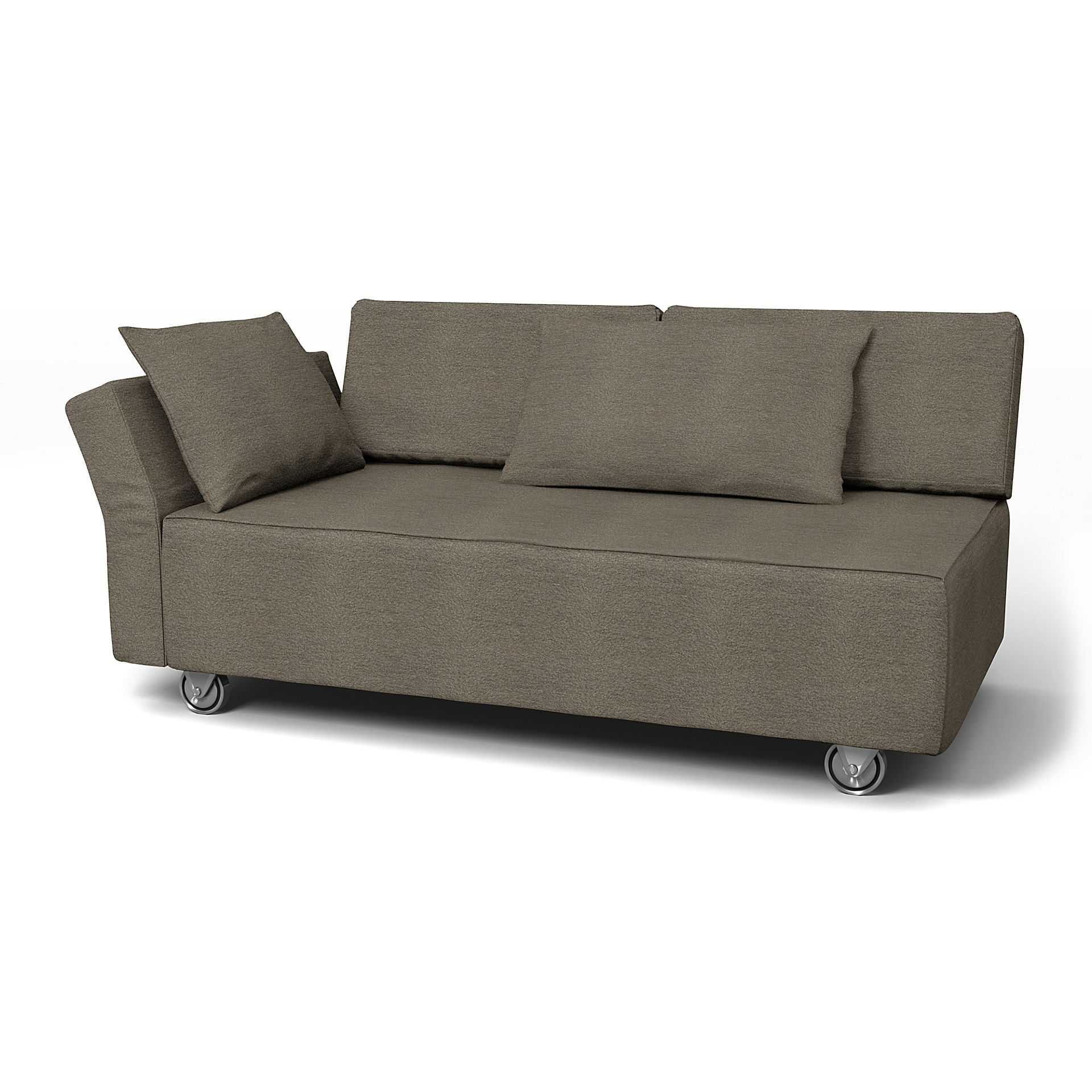 IKEA - Falsterbo 2 Seat Sofa with Left Arm Cover, Sand Beige, BEMZ NATURE'S PALETTE COLLECTION - Bemz