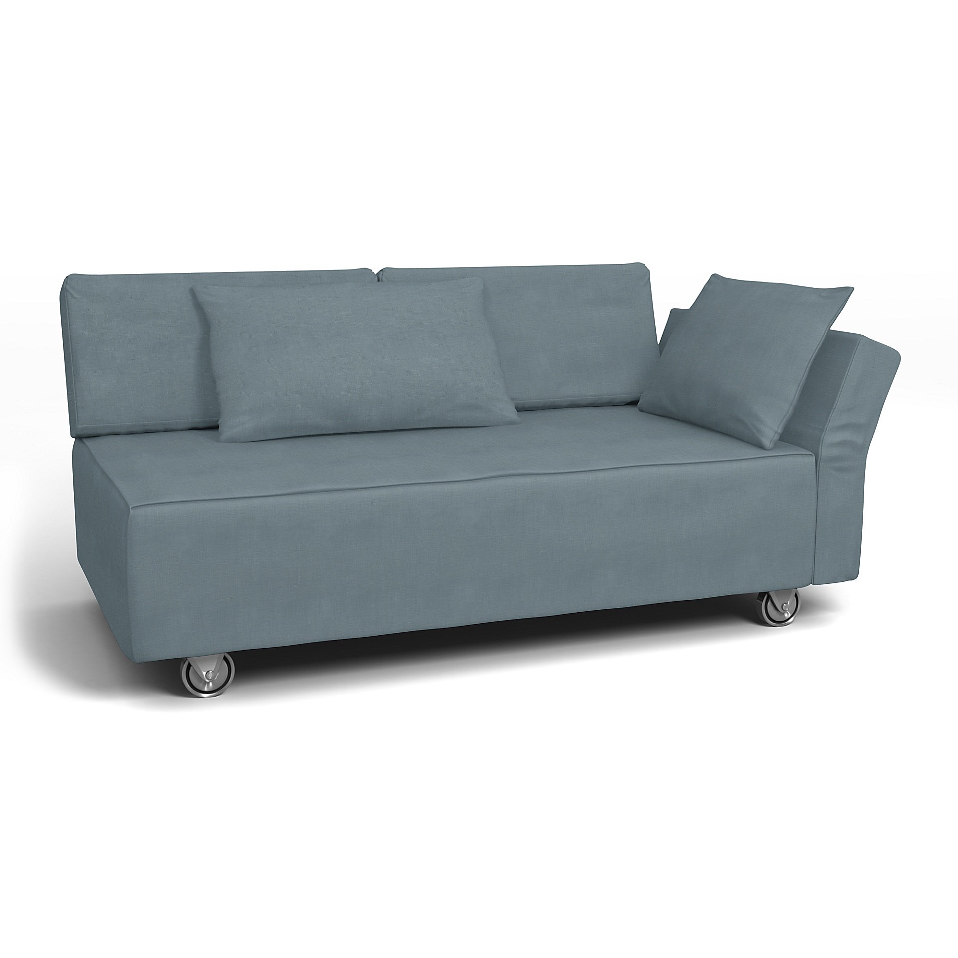 IKEA - Falsterbo 2 Seat Sofa with Right Arm Cover, Dusk, Linen - Bemz