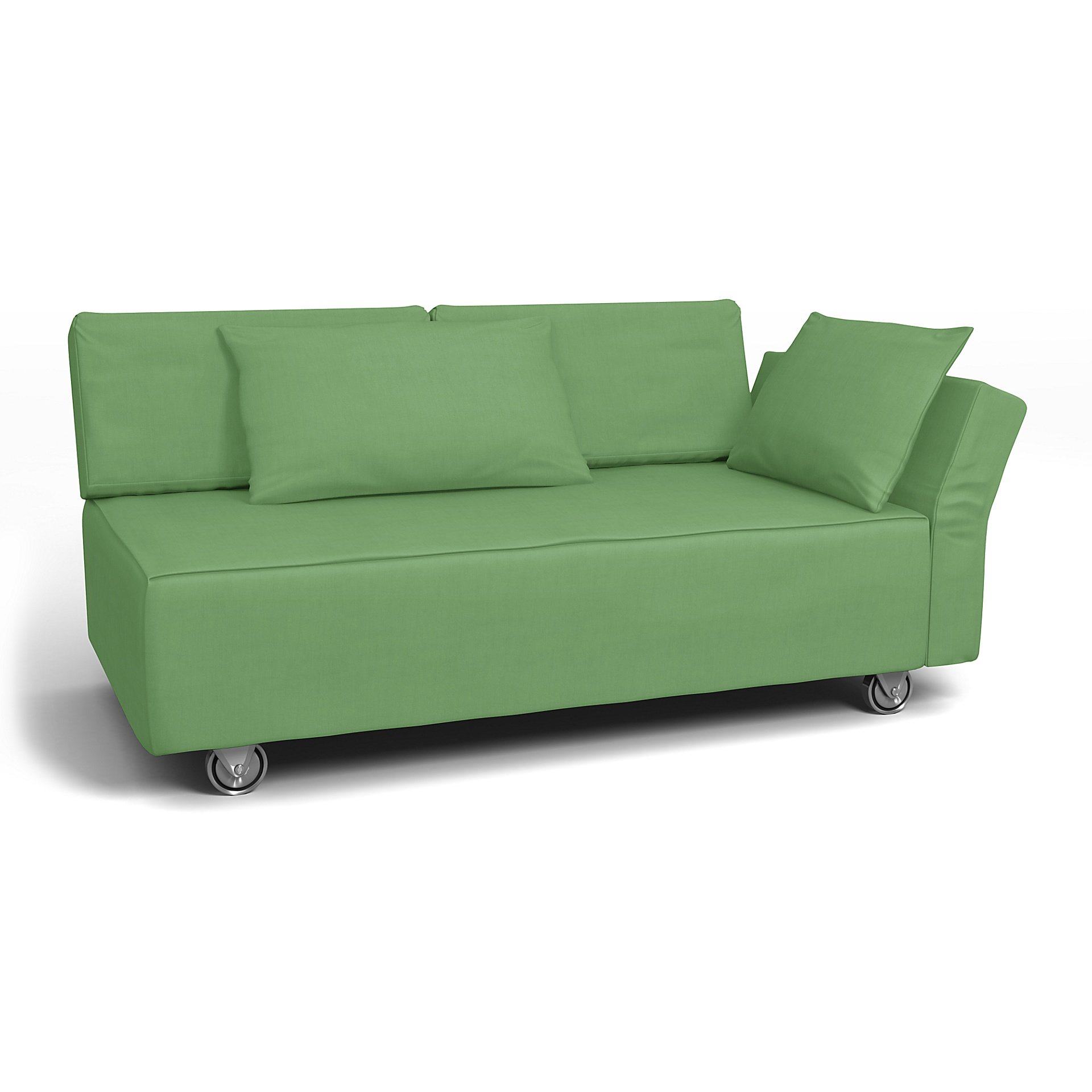 IKEA - Falsterbo 2 Seat Sofa with Right Arm Cover, Apple Green, Linen - Bemz
