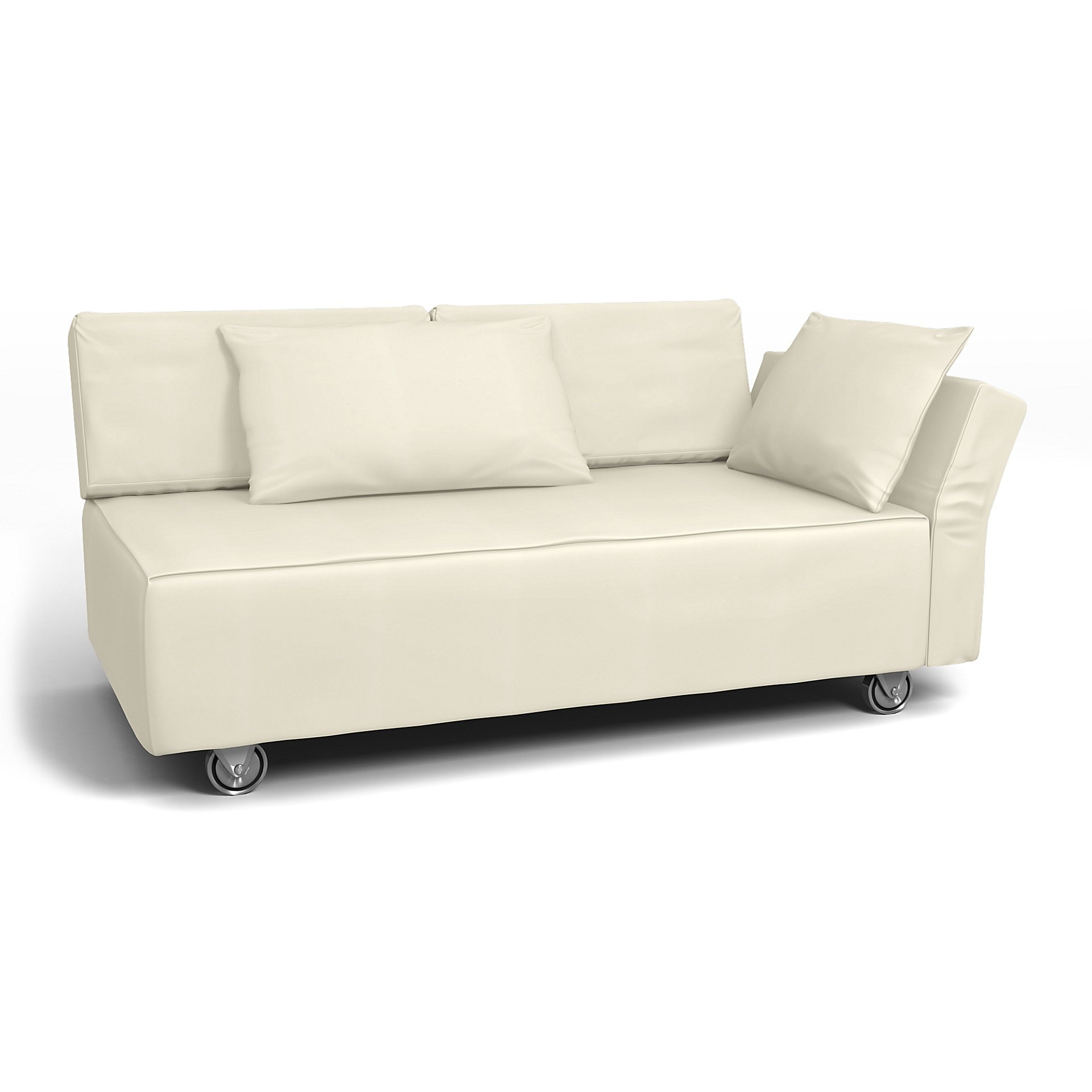 IKEA - Falsterbo 2 Seat Sofa with Right Arm Cover, Tofu, Cotton - Bemz