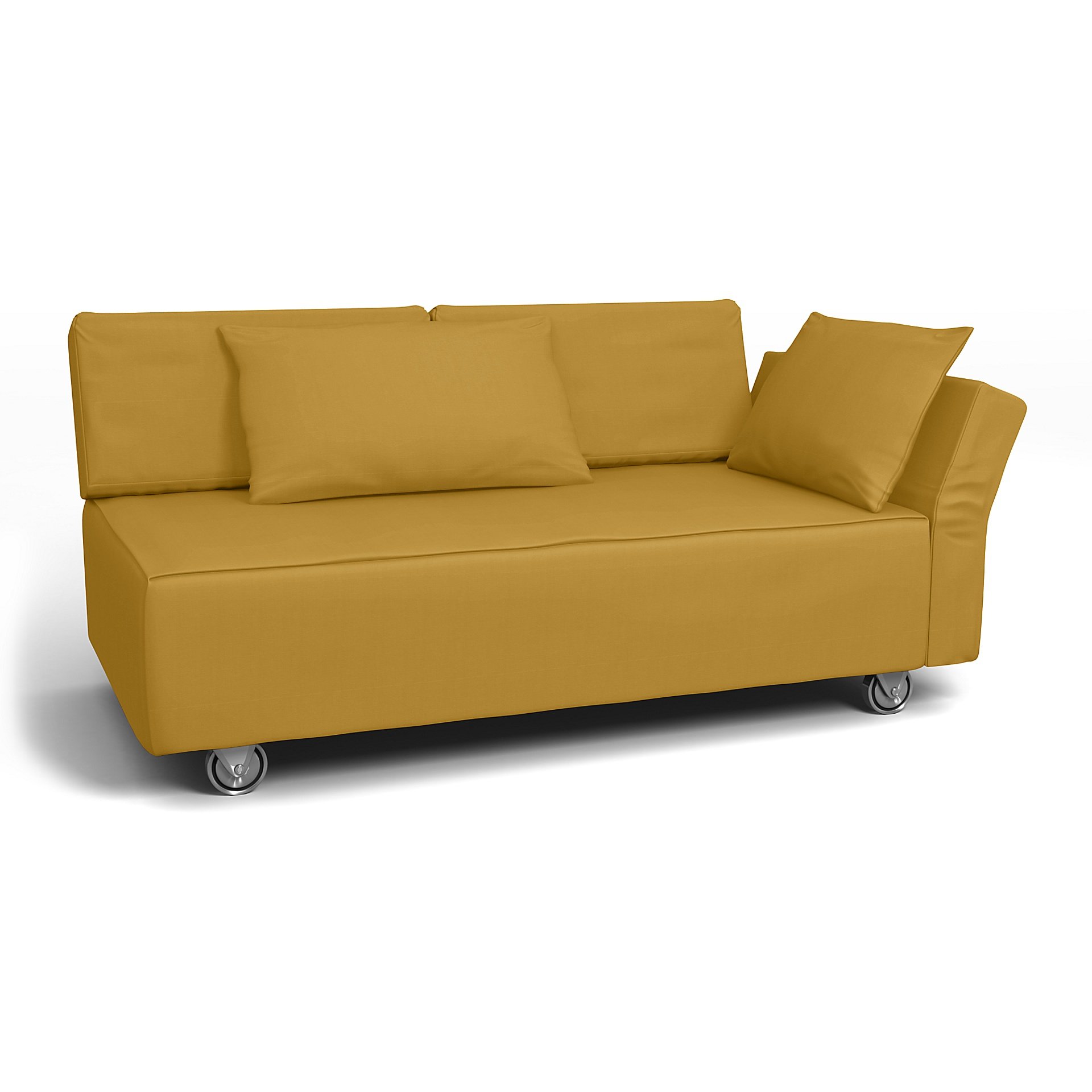 IKEA - Falsterbo 2 Seat Sofa with Right Arm Cover, Honey Mustard, Cotton - Bemz