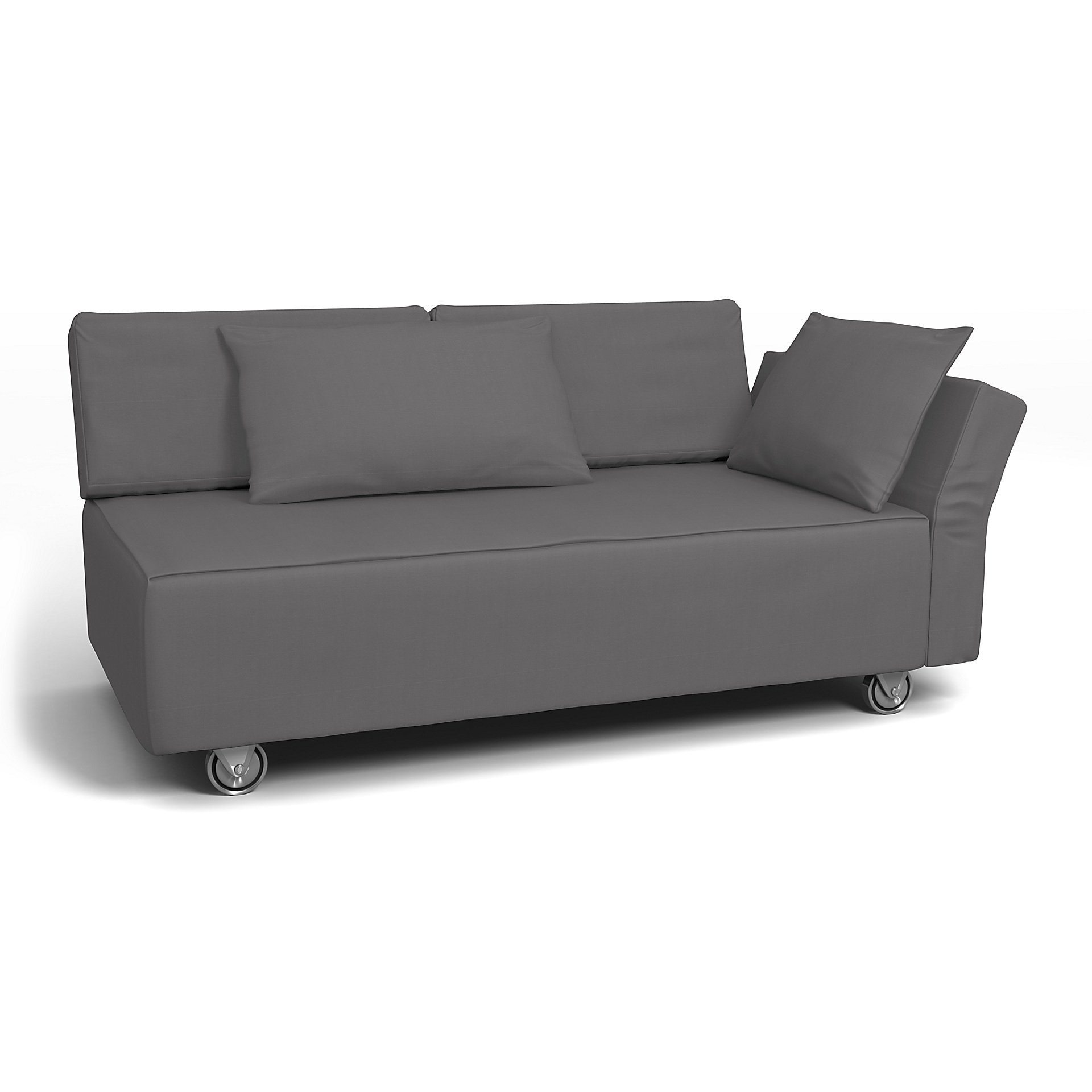 IKEA - Falsterbo 2 Seat Sofa with Right Arm Cover, Smoked Pearl, Cotton - Bemz