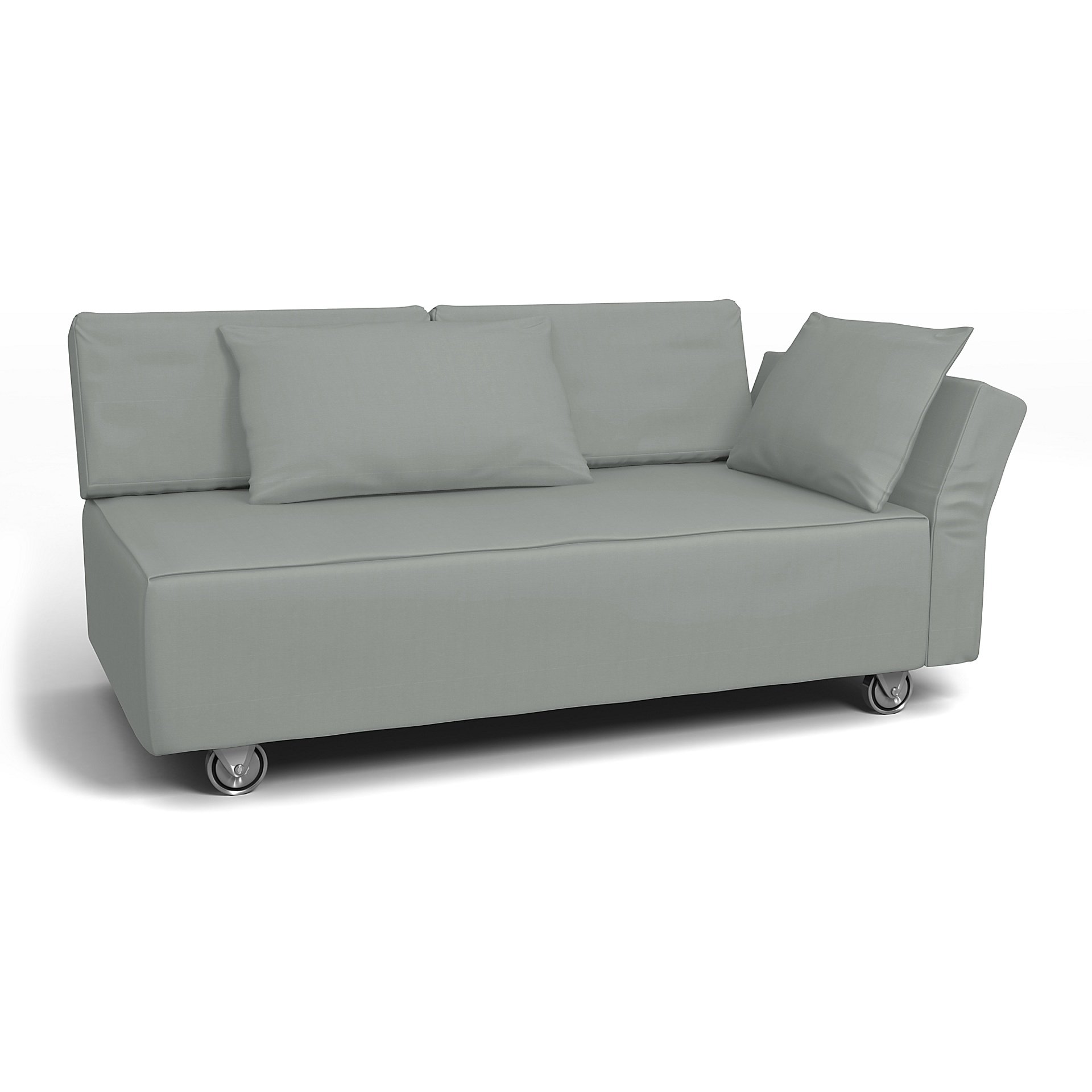 IKEA - Falsterbo 2 Seat Sofa with Right Arm Cover, Drizzle, Cotton - Bemz
