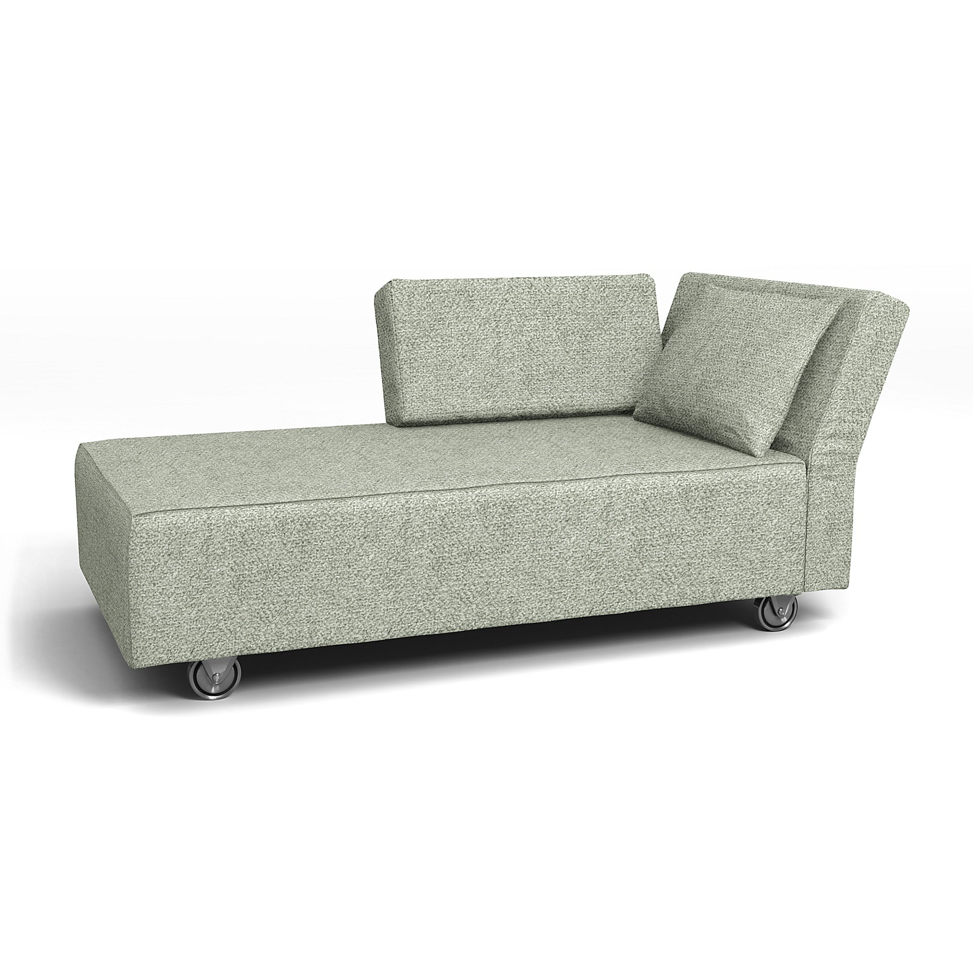 IKEA - Falsterbo Chaise with Right Armrest Cover, Pistachio, Boucle & Texture - Bemz