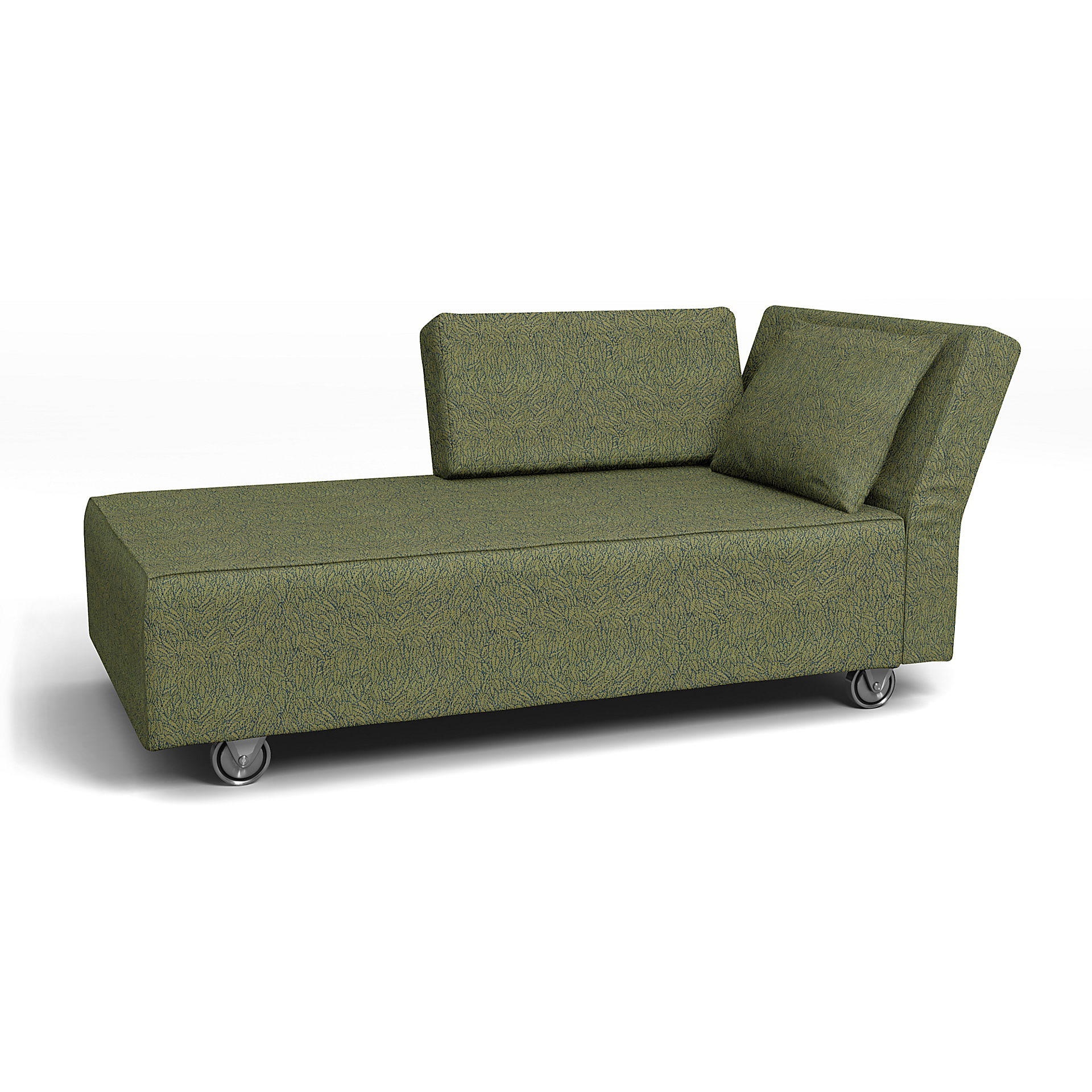 IKEA - Överdrag till Falsterbo schäslong med höger armstöd, Green, BEMZ NATURE'S PALETTE COLLECTION - Bemz