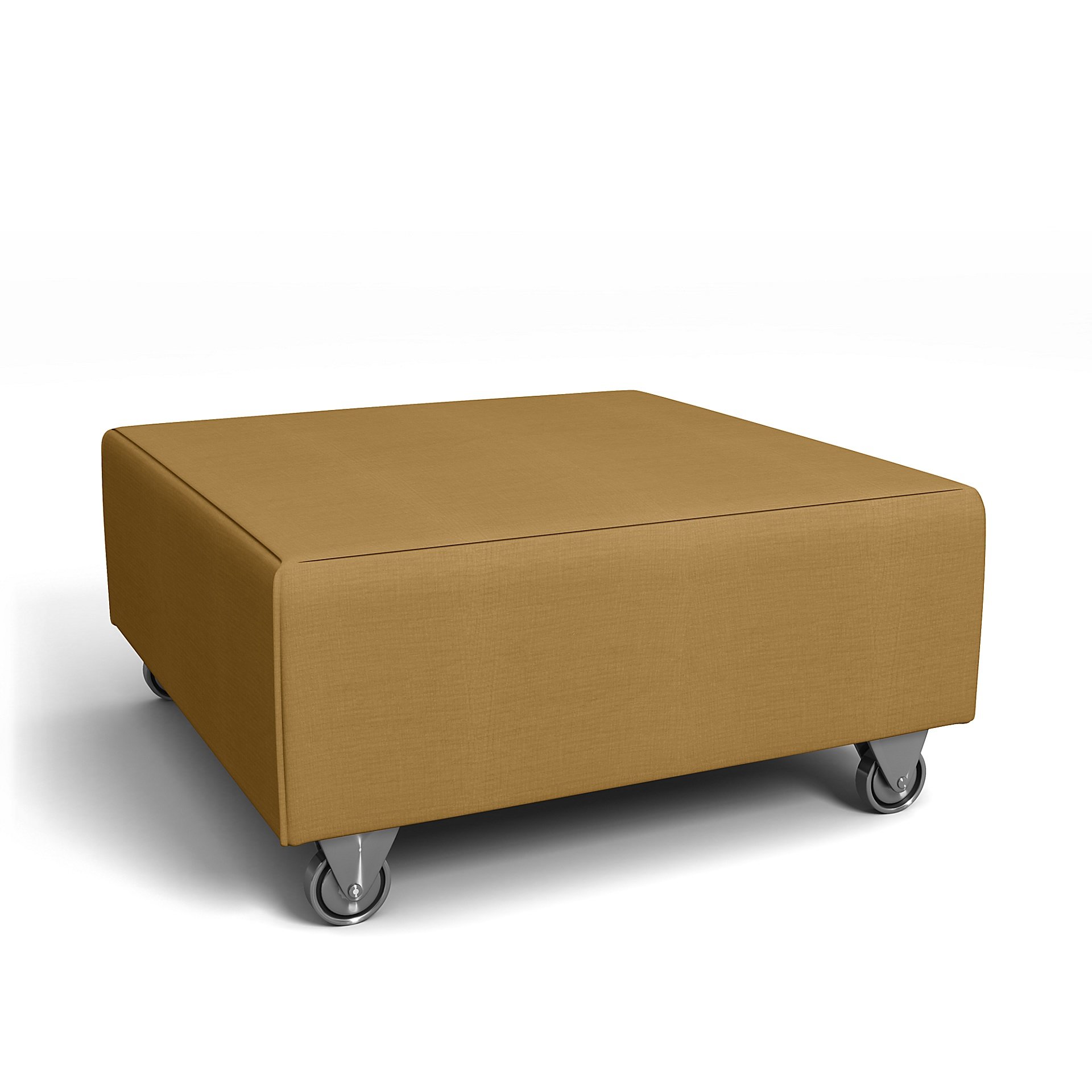 IKEA - Falsterbo Footstool Cover, Dusty Yellow, Linen - Bemz
