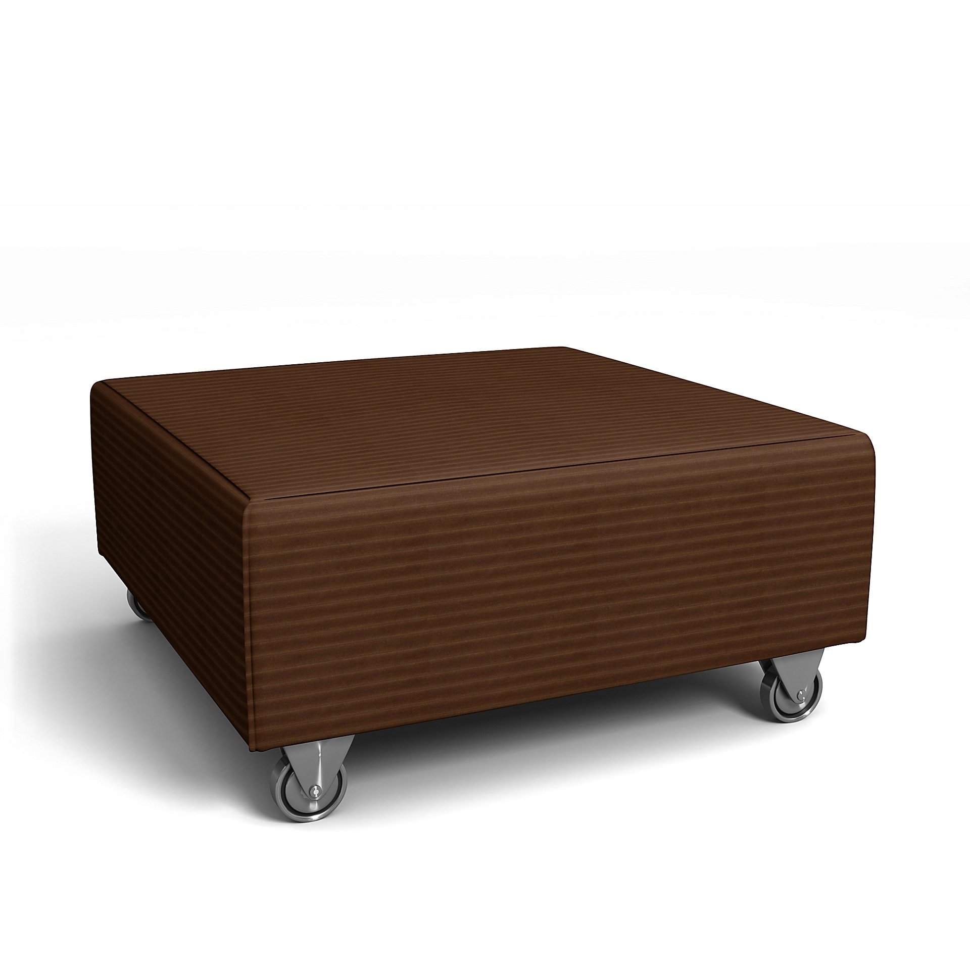 IKEA - Falsterbo Footstool Cover, Chocolate Brown, Corduroy - Bemz