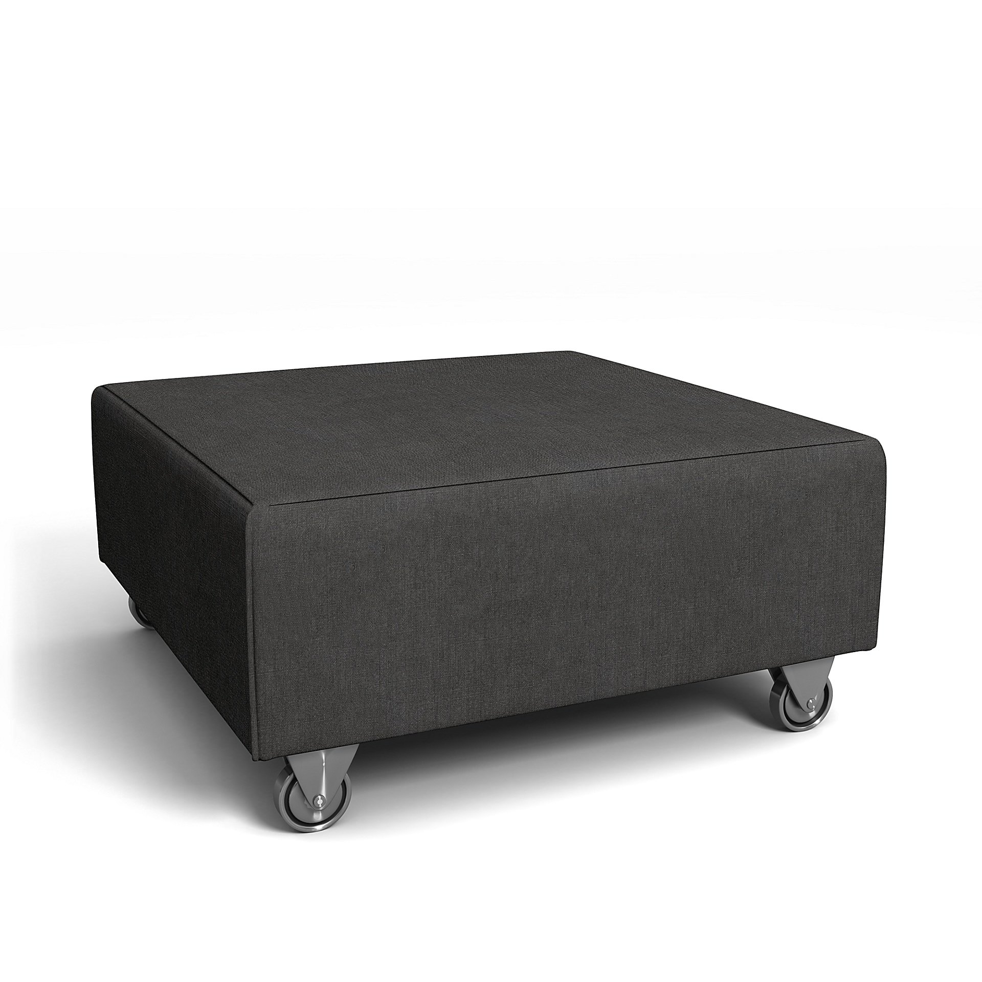 IKEA - Falsterbo Footstool Cover, Espresso, Linen - Bemz