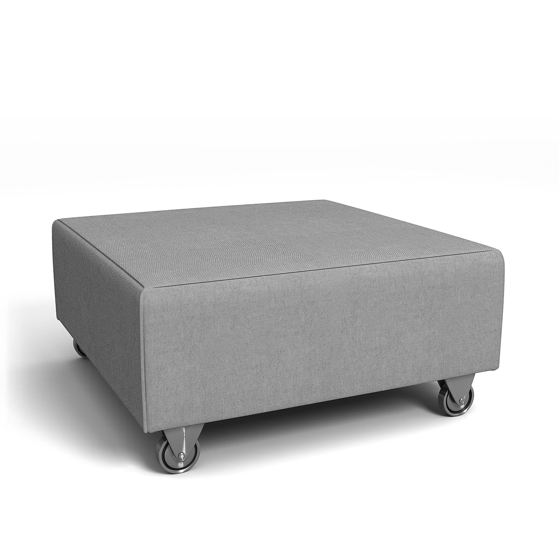 IKEA - Falsterbo Footstool Cover, Graphite, Linen - Bemz
