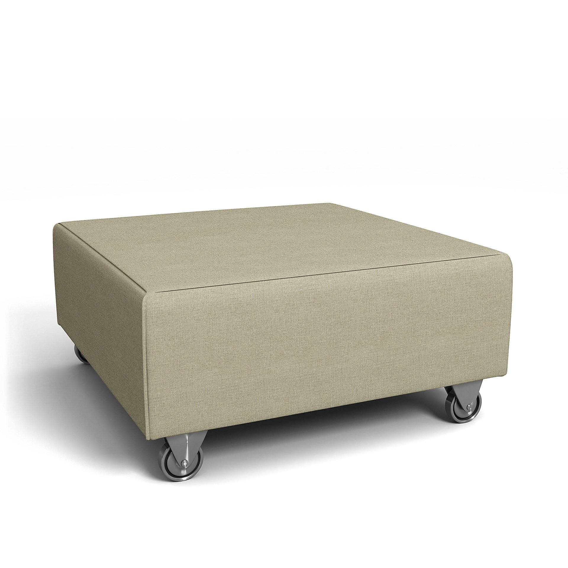 IKEA - Falsterbo Footstool Cover, Pebble, Linen - Bemz
