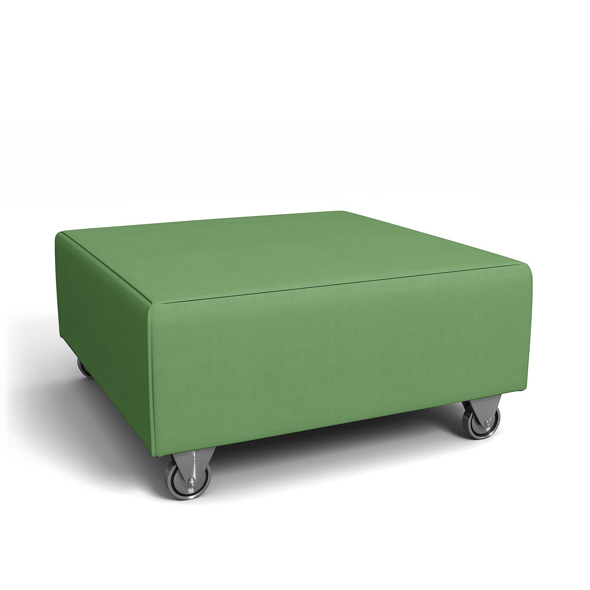 IKEA - Falsterbo Footstool Cover, Apple Green, Linen - Bemz