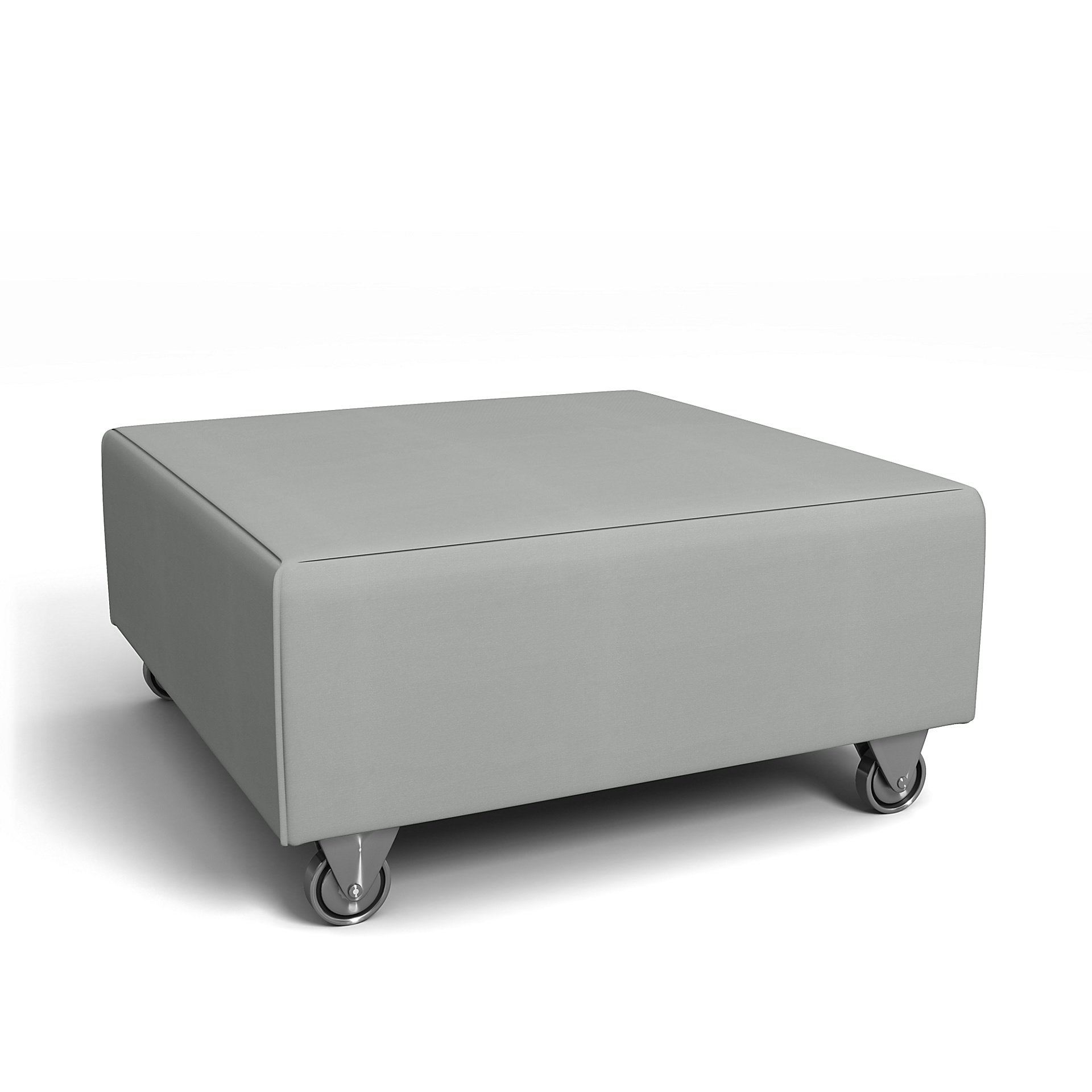 IKEA - Falsterbo Footstool Cover, Silver Grey, Cotton - Bemz