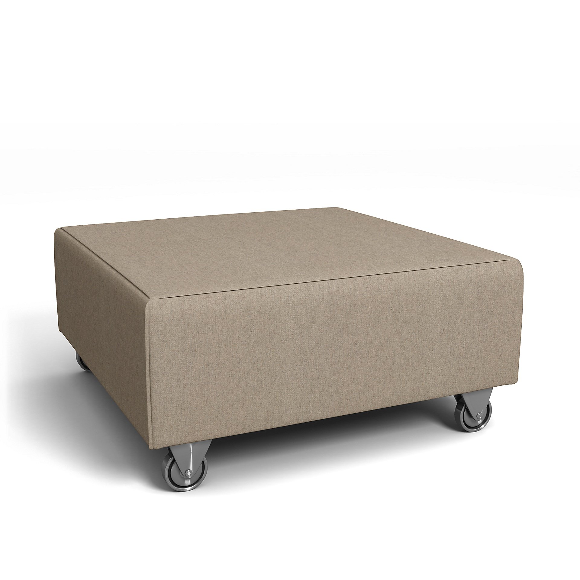 IKEA - Falsterbo Footstool Cover, Birch, Wool - Bemz