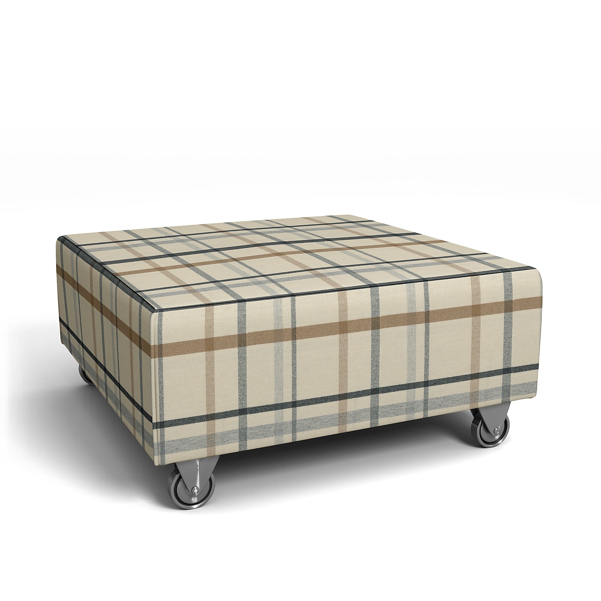 IKEA - Falsterbo Footstool Cover, Fawn Brown, Wool - Bemz