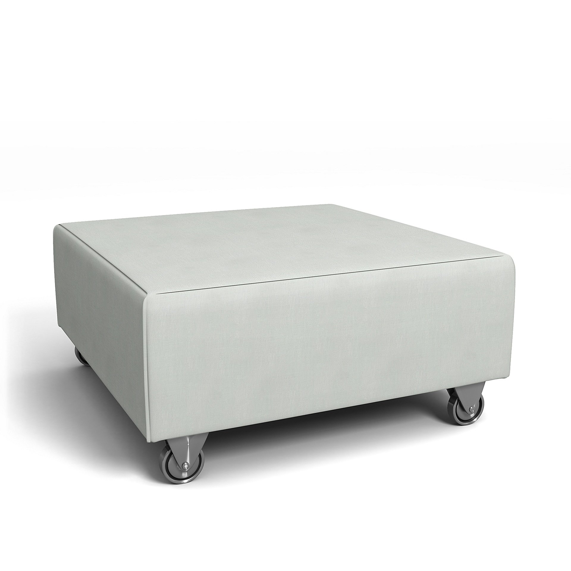 IKEA - Falsterbo Footstool Cover, Silver Grey, Linen - Bemz