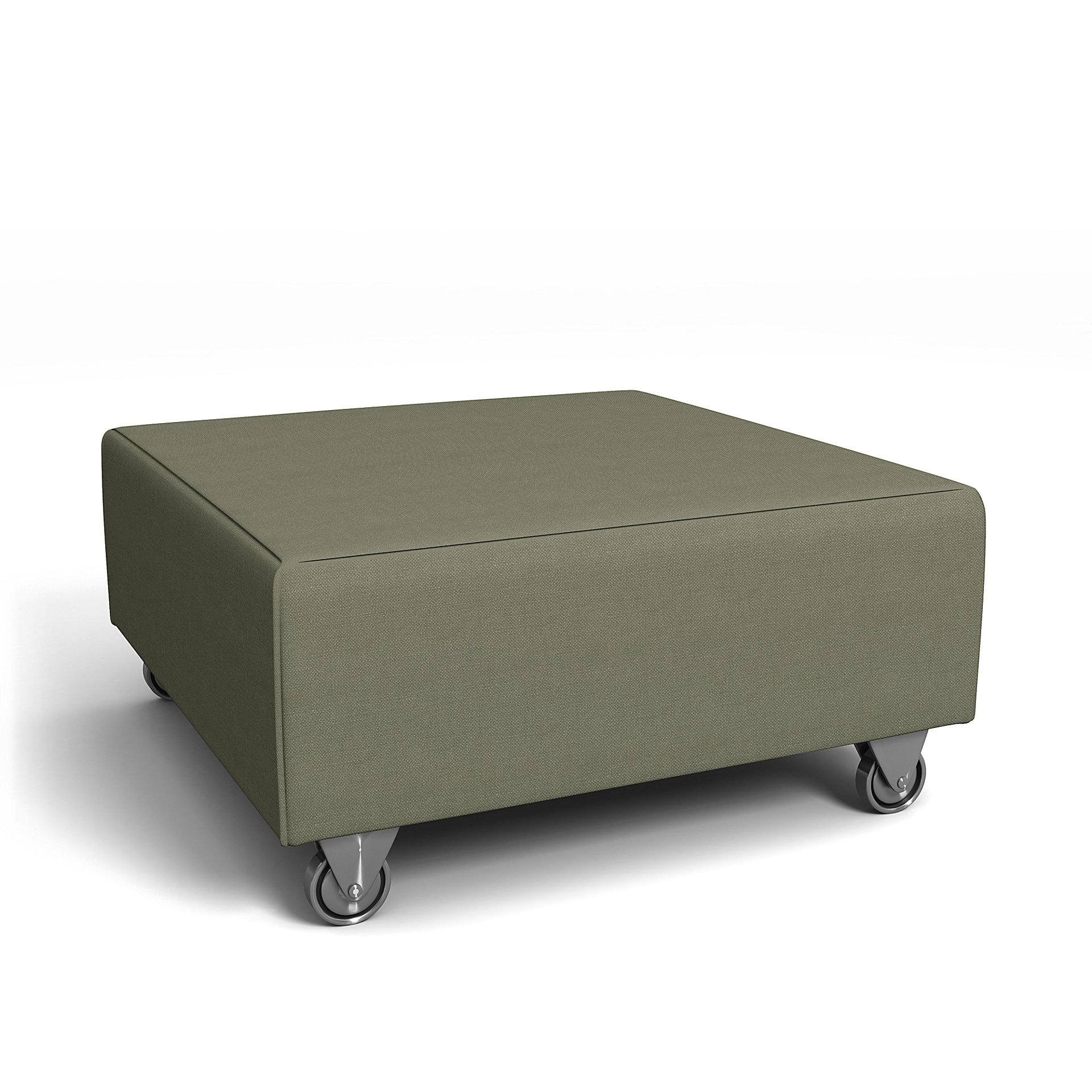 IKEA - Falsterbo Footstool Cover, Sage, Linen - Bemz