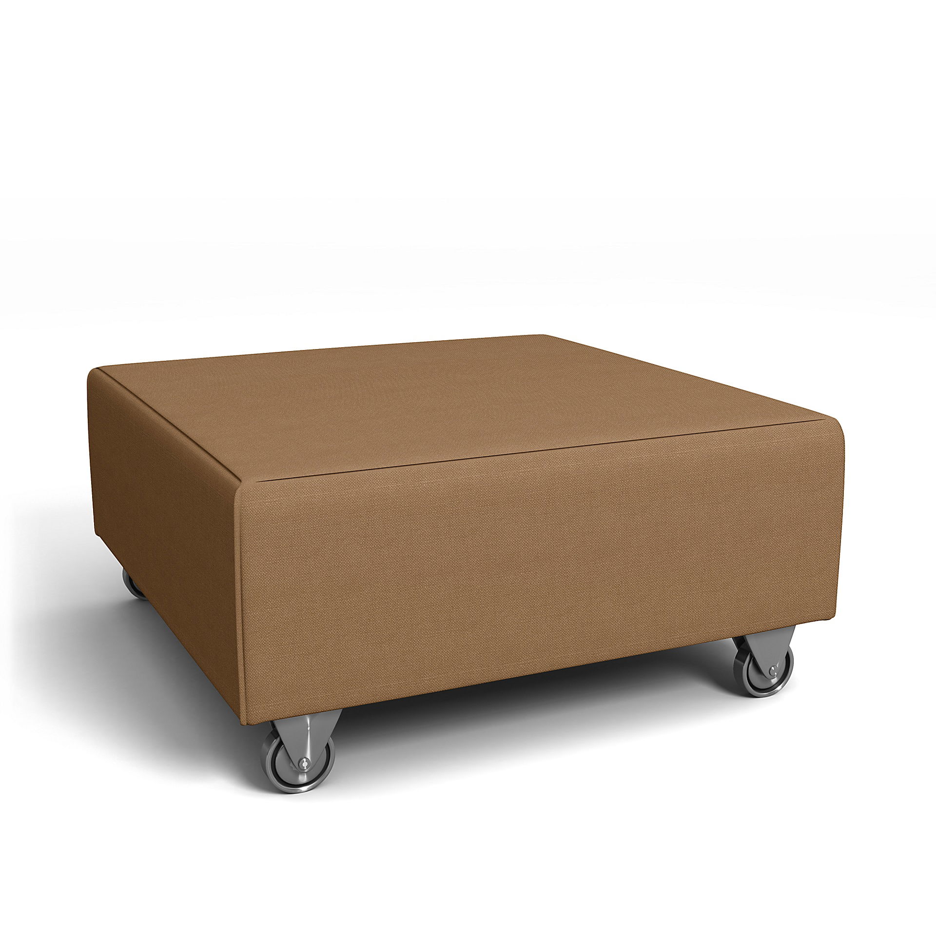 IKEA - Falsterbo Footstool Cover, Nougat, Linen - Bemz
