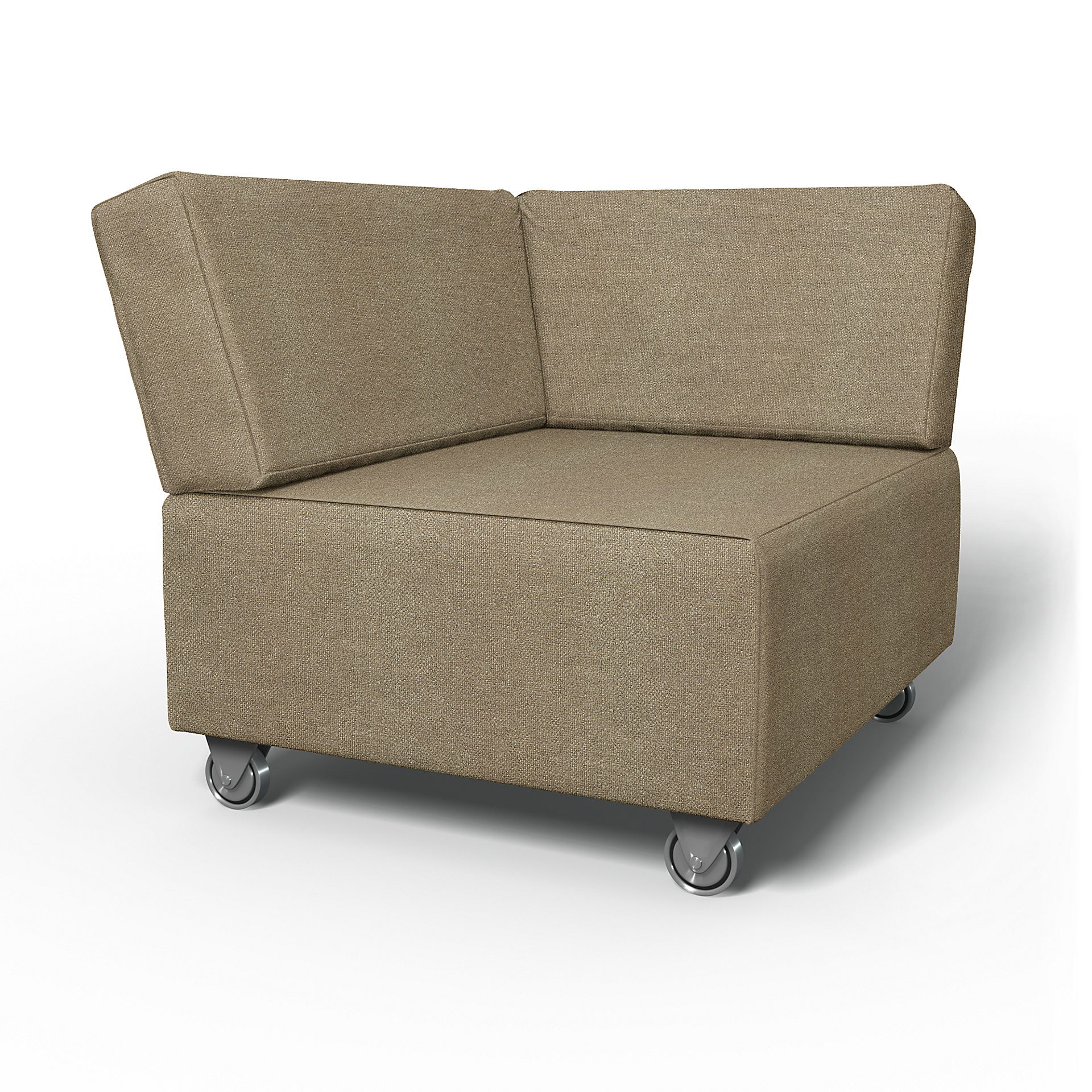 IKEA - Överdrag till Falsterbo hörnsektion, Pebble, BOUCLÉ & TEXTUR - Bemz